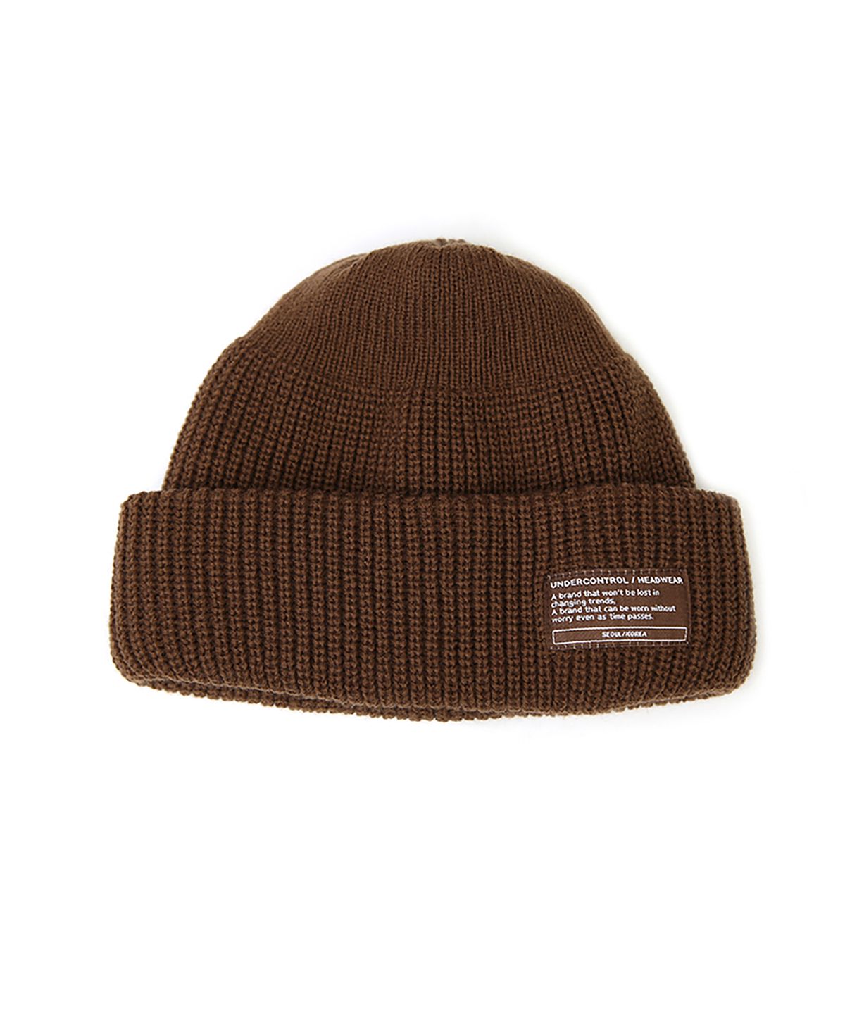 언더컨트롤(UNDERCONTROL) 겨울 숏비니 BEANIE / MONK FIT / BROWN