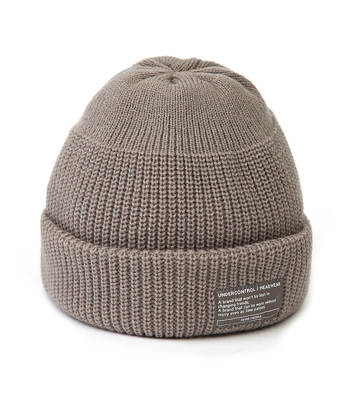 언더컨트롤(UNDERCONTROL) 겨울 숏비니 BEANIE / MONK FIT / GREY