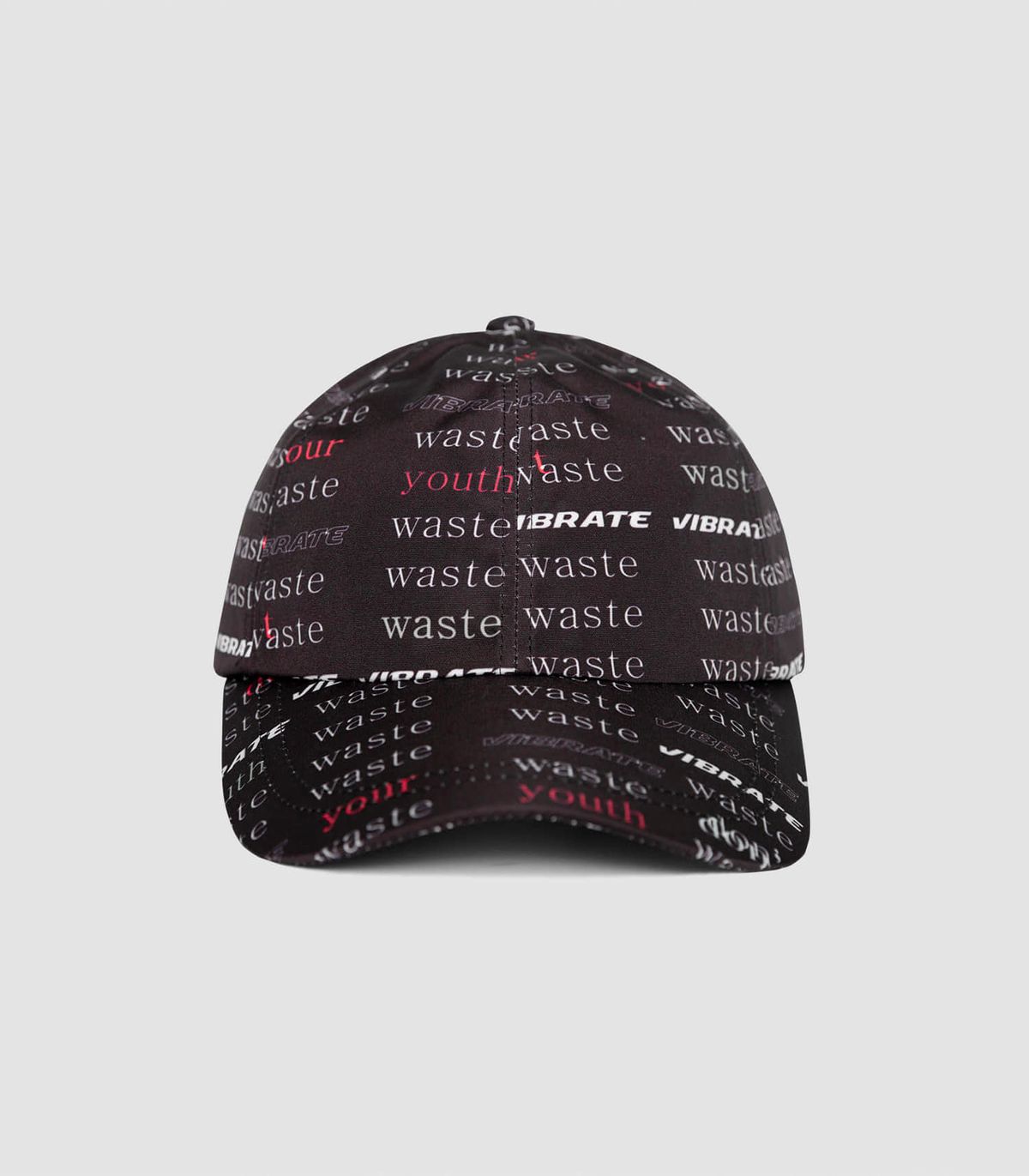 바이브레이트(VIBRATE) D.W.Y.Y PATTERN BALL CAP (BLACK)