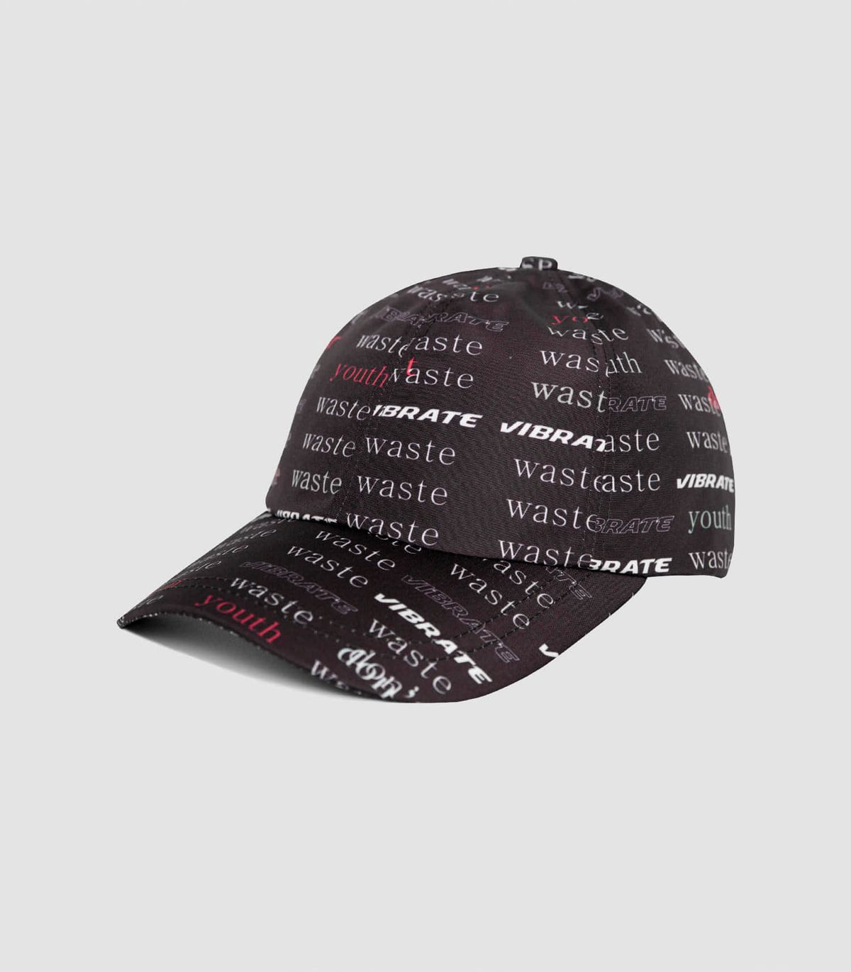 바이브레이트(VIBRATE) D.W.Y.Y PATTERN BALL CAP (BLACK)