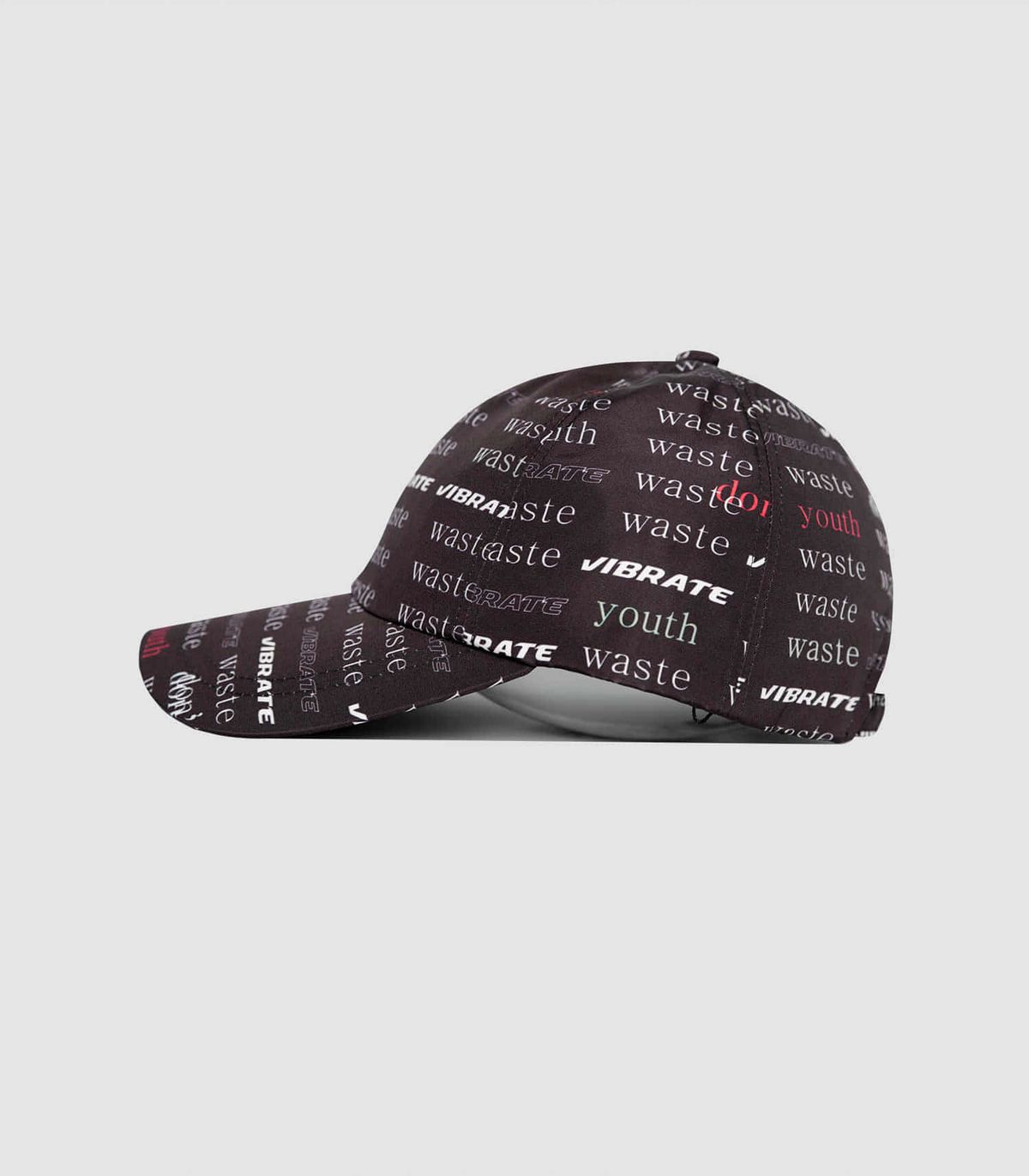 바이브레이트(VIBRATE) D.W.Y.Y PATTERN BALL CAP (BLACK)