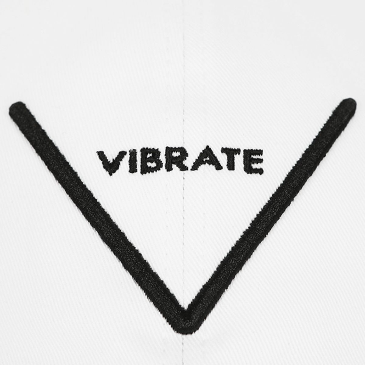 바이브레이트(VIBRATE) V LOGO BALL CAP (WHITE)
