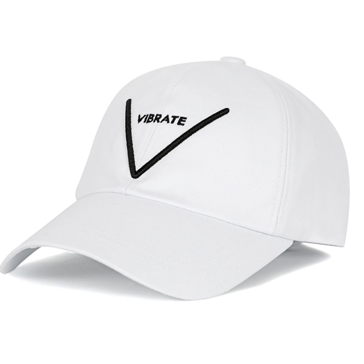 바이브레이트(VIBRATE) V LOGO BALL CAP (WHITE)
