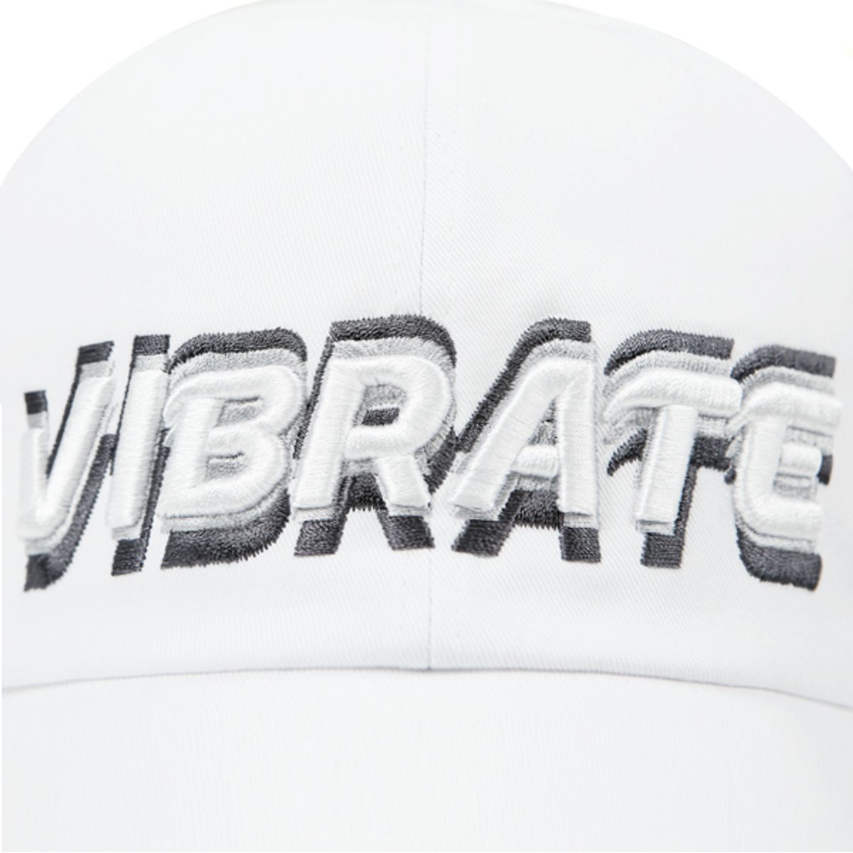 바이브레이트(VIBRATE) 3D SHAKING LOGO BALL CAP (white)
