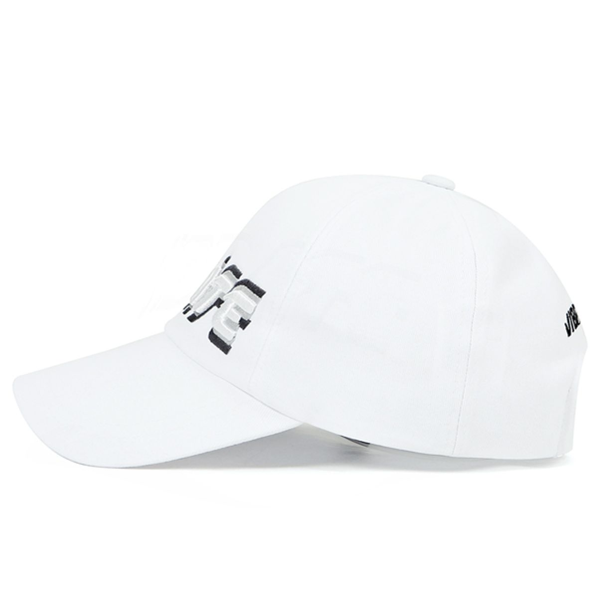 바이브레이트(VIBRATE) 3D SHAKING LOGO BALL CAP (white)