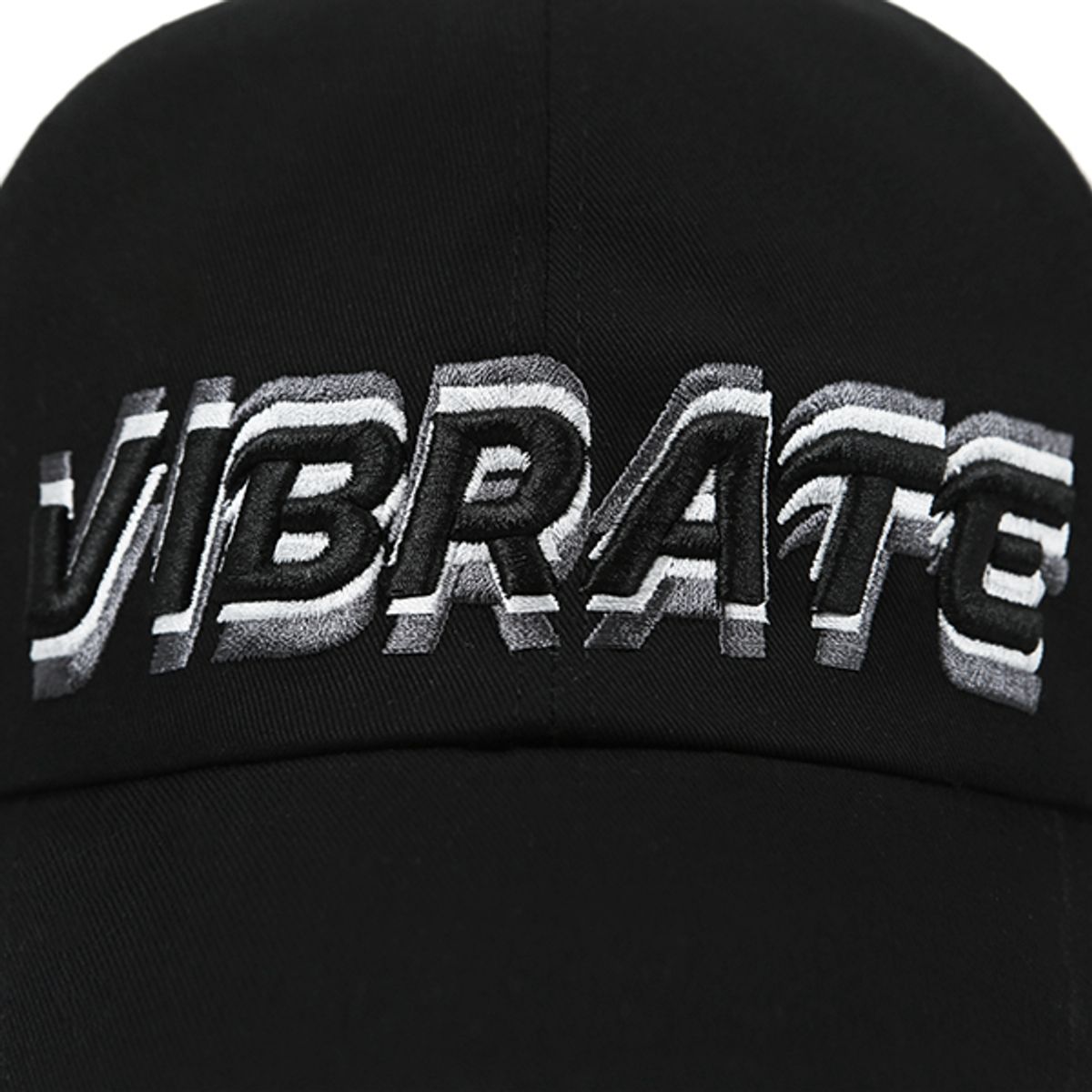 바이브레이트(VIBRATE) 3D SHAKING LOGO BALL CAP (black)