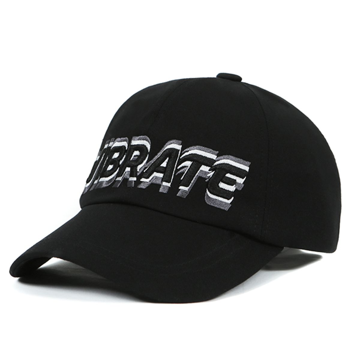 바이브레이트(VIBRATE) 3D SHAKING LOGO BALL CAP (black)