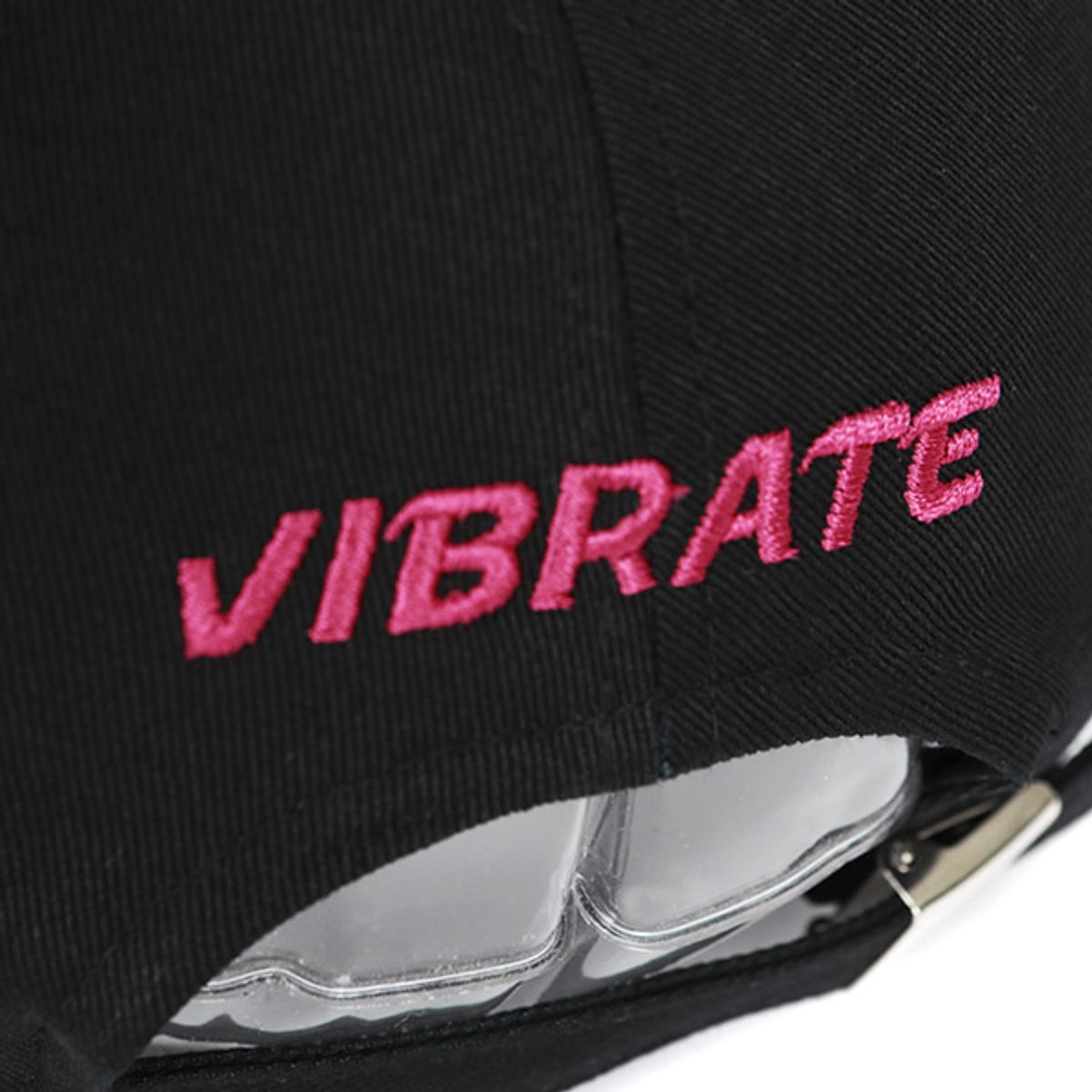 바이브레이트(VIBRATE) VISOR LOGO BALL CAP (PINK&BLACK)