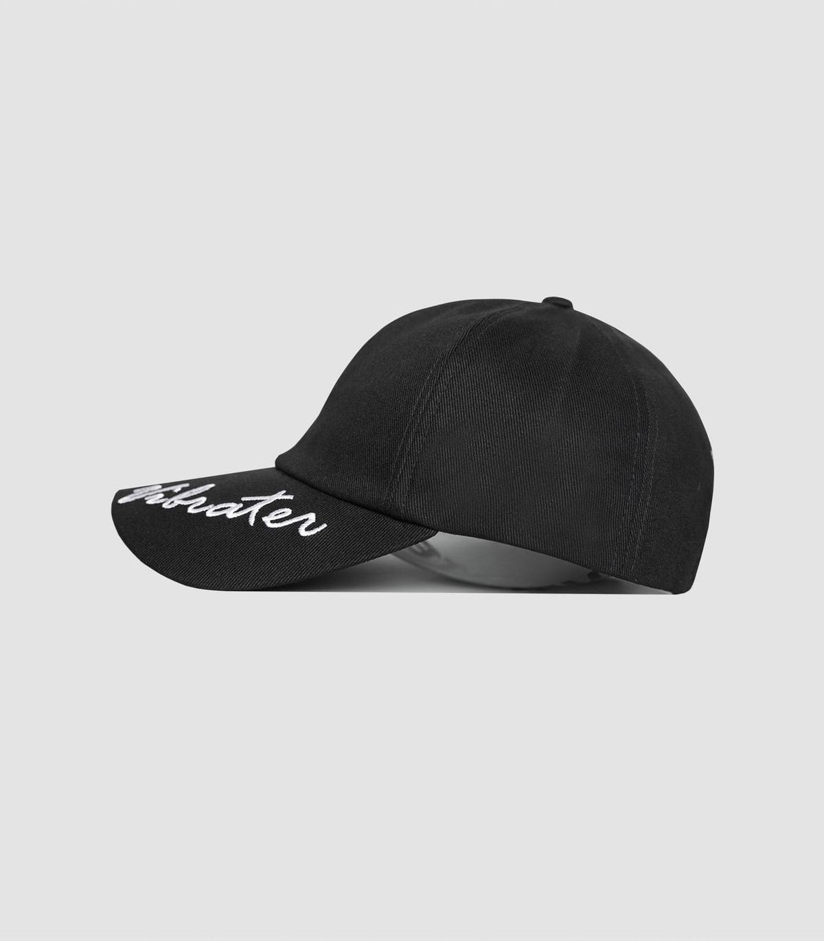 바이브레이트(VIBRATE) VISOR LOGO BALL CAP (WHITE&BLACK)