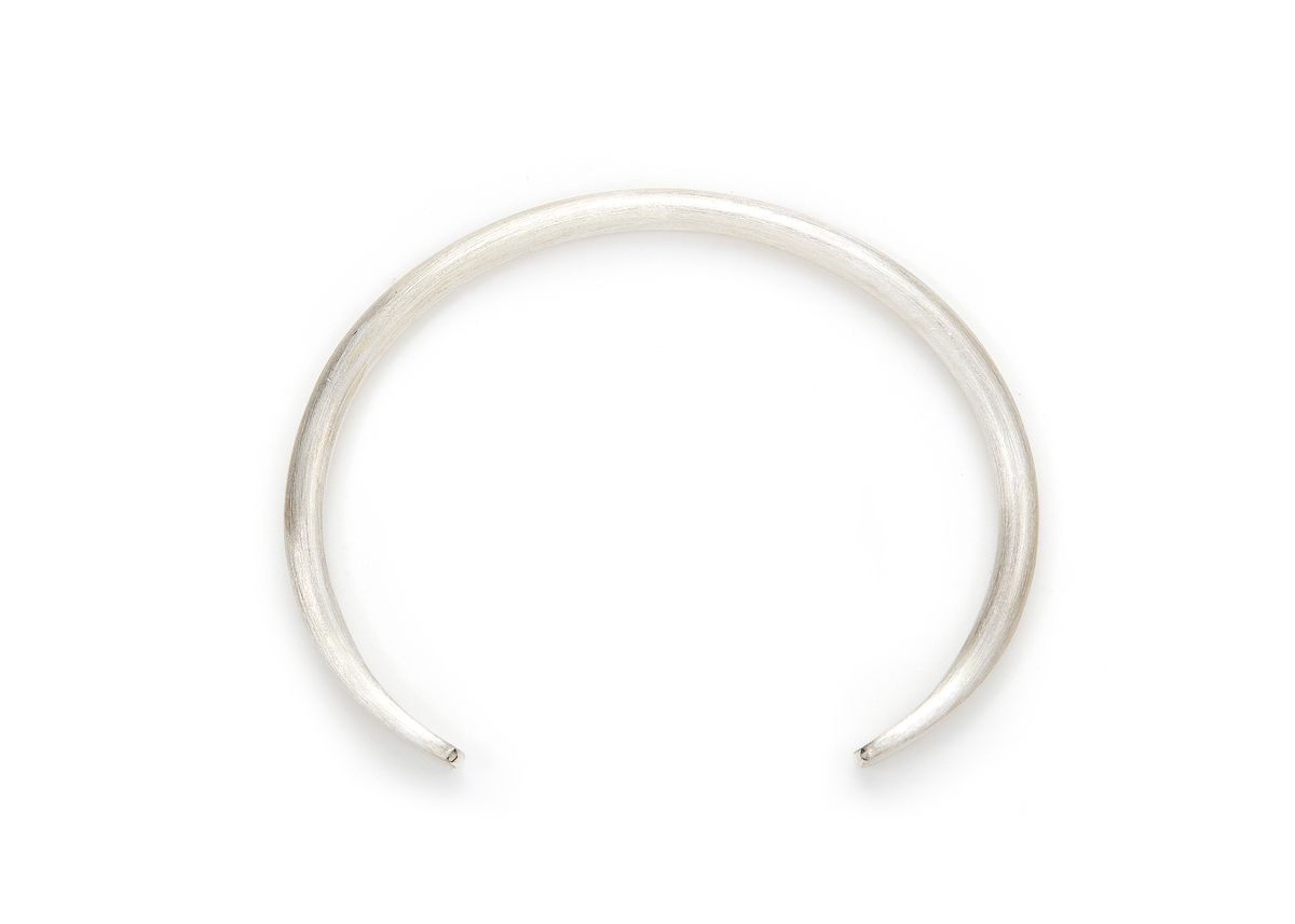 하우데어(HOWTHERE) 실버뱅글팔찌 ring my bell - simple round silver bangle