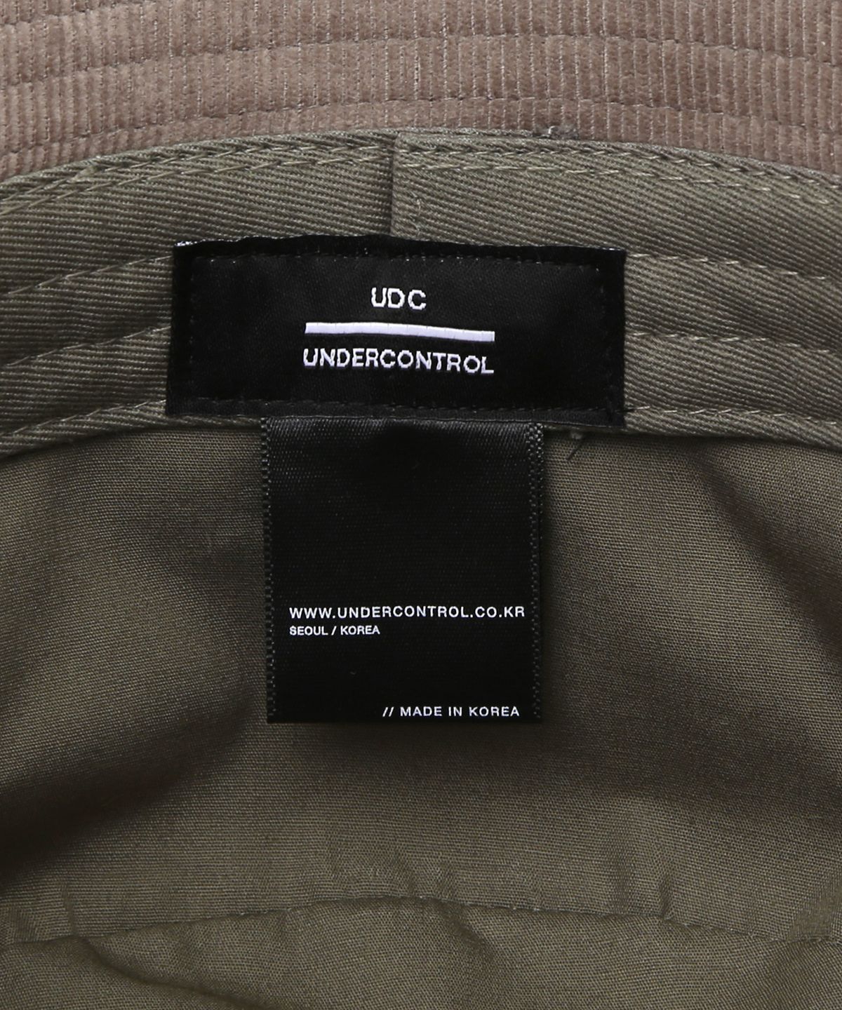 언더컨트롤(UNDERCONTROL) 코듀로이 버킷햇 SQUARE BUCKET / UNION UDC / CD CHARCOAL