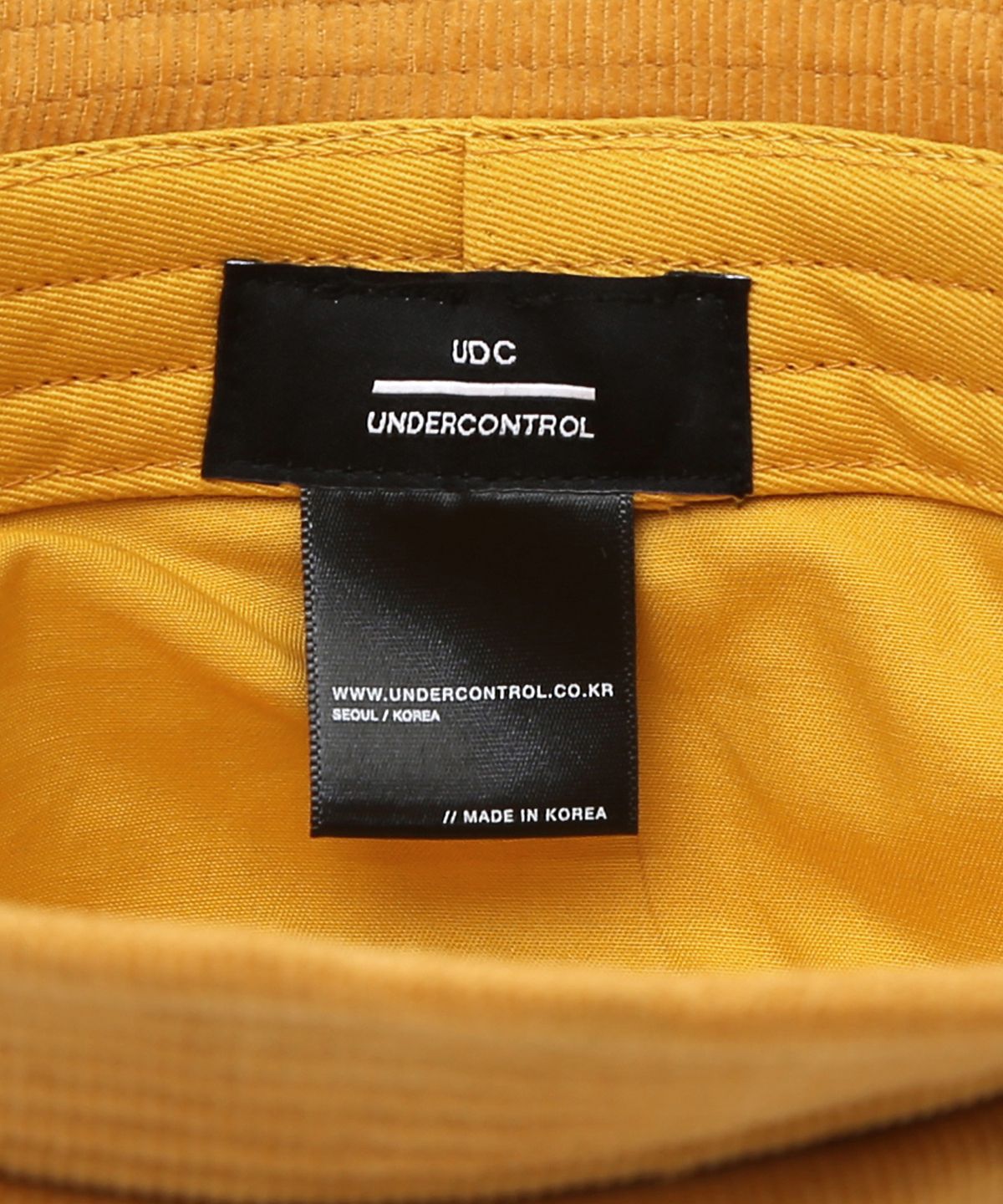 언더컨트롤(UNDERCONTROL) 코듀로이 버킷햇 SQUARE BUCKET / UNION UDC / CD MUSTARD