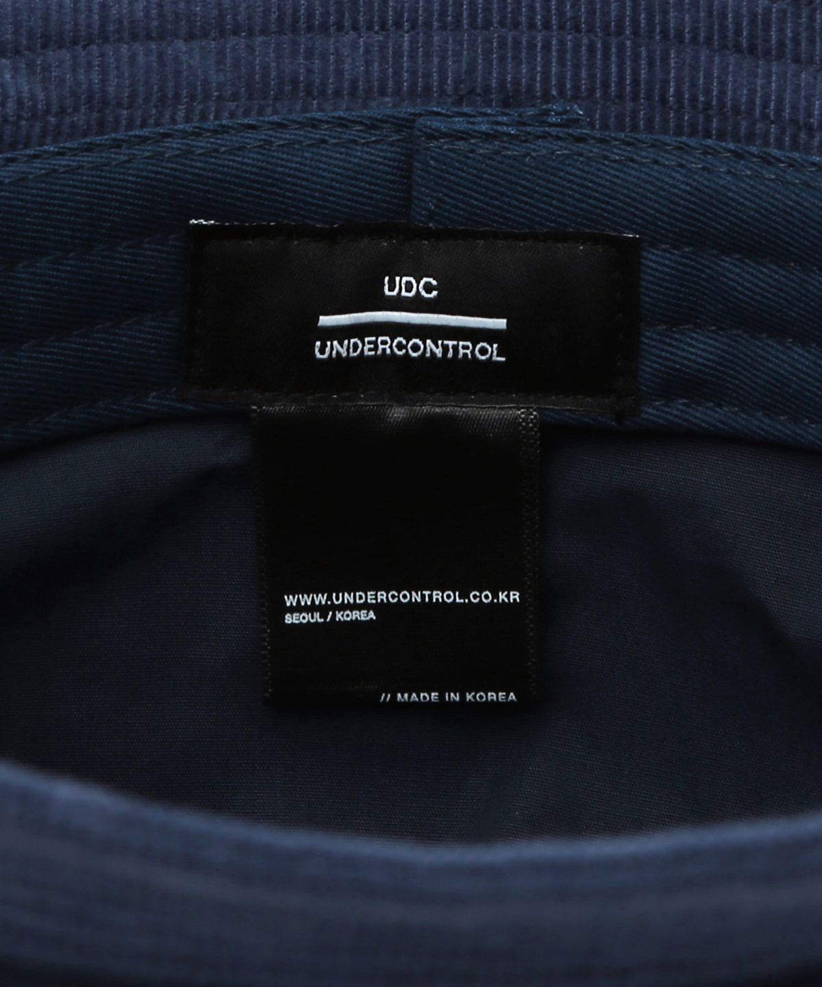 언더컨트롤(UNDERCONTROL) 코듀로이 버킷햇 SQUARE BUCKET / UNION UDC / CD NAVY
