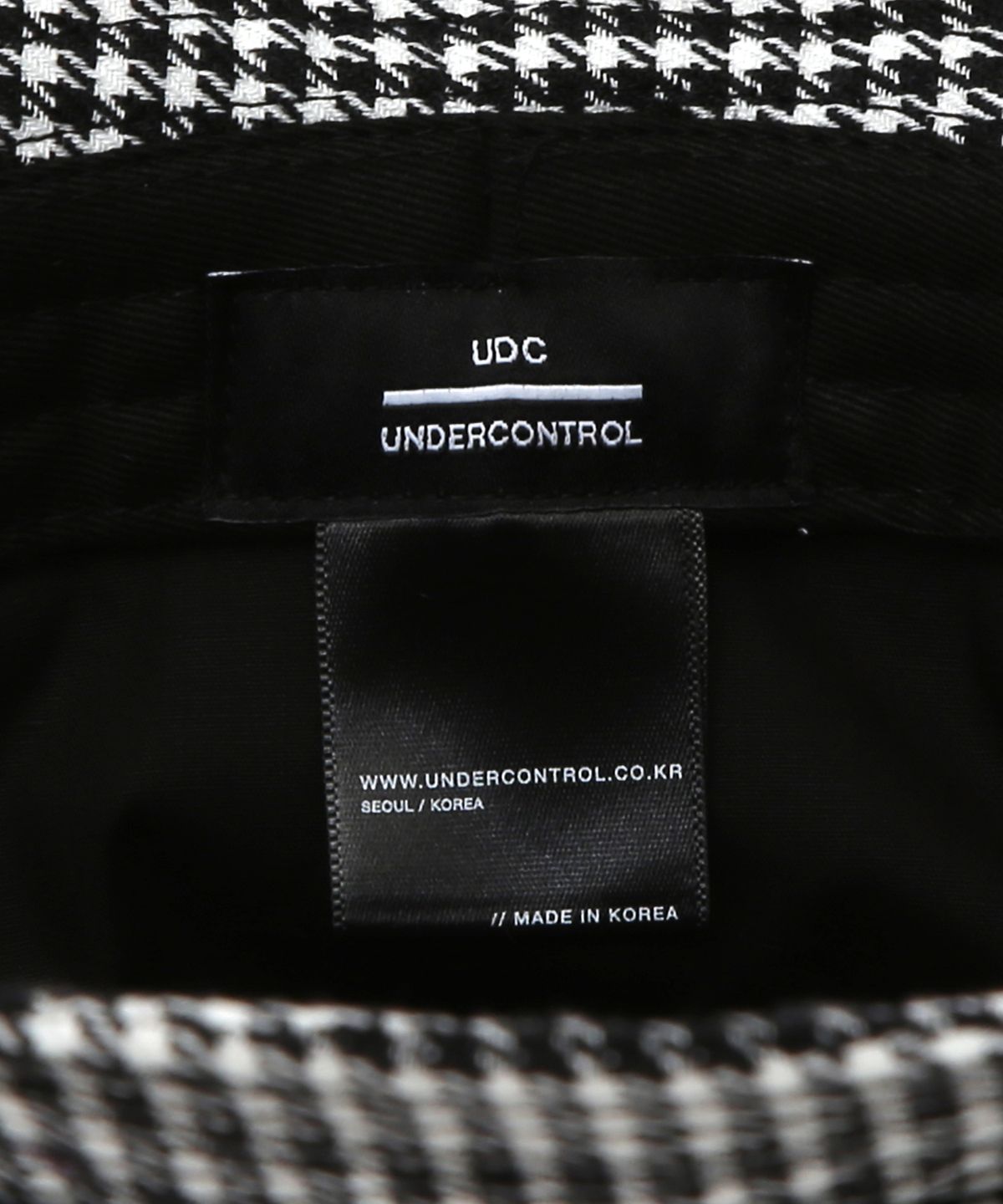 언더컨트롤(UNDERCONTROL) 체크 패턴 버킷햇 SQUARE BUCKET / UNION UDC / MONO HOUND