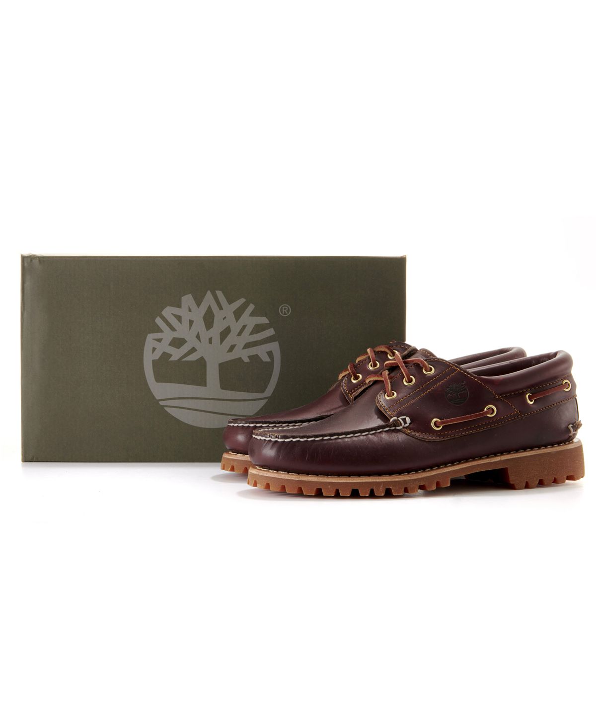 팀버랜드(TIMBERLAND) [ICON] (남성) 클래식 3아이 보트슈즈 - 러그아웃솔/버건디 / 50009-648