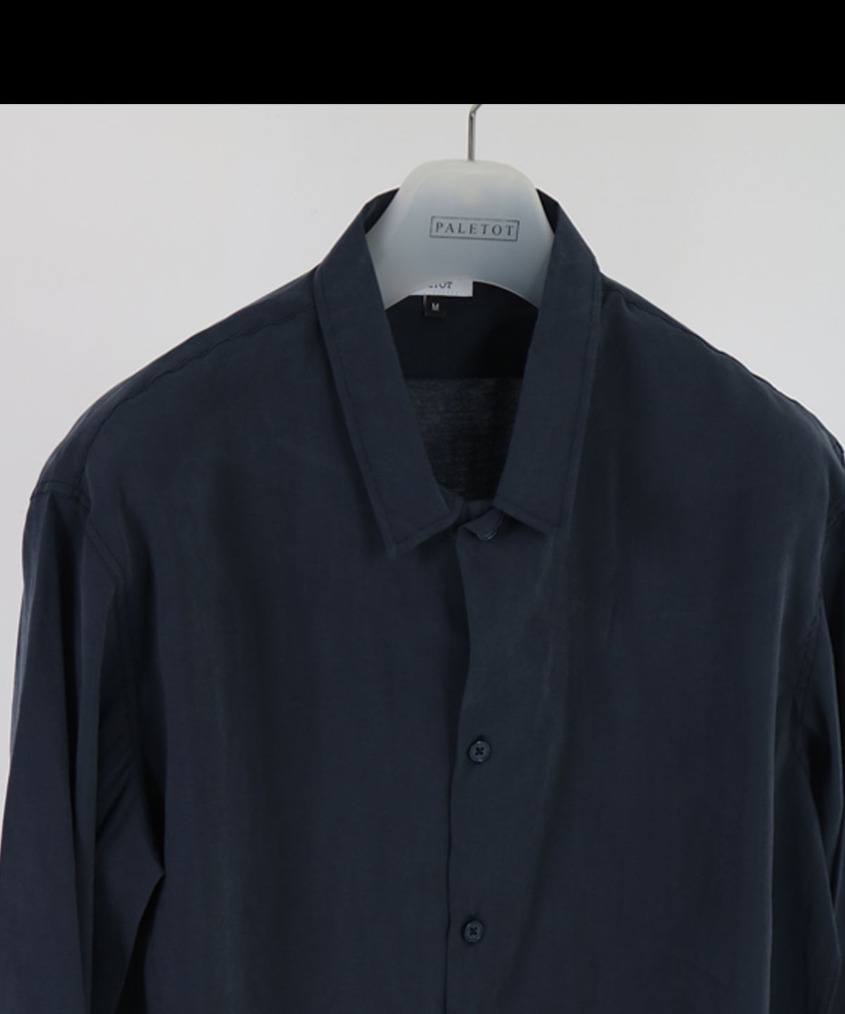 펠토(PALETOT) viscos relax  loose fit shirt[곤색]
