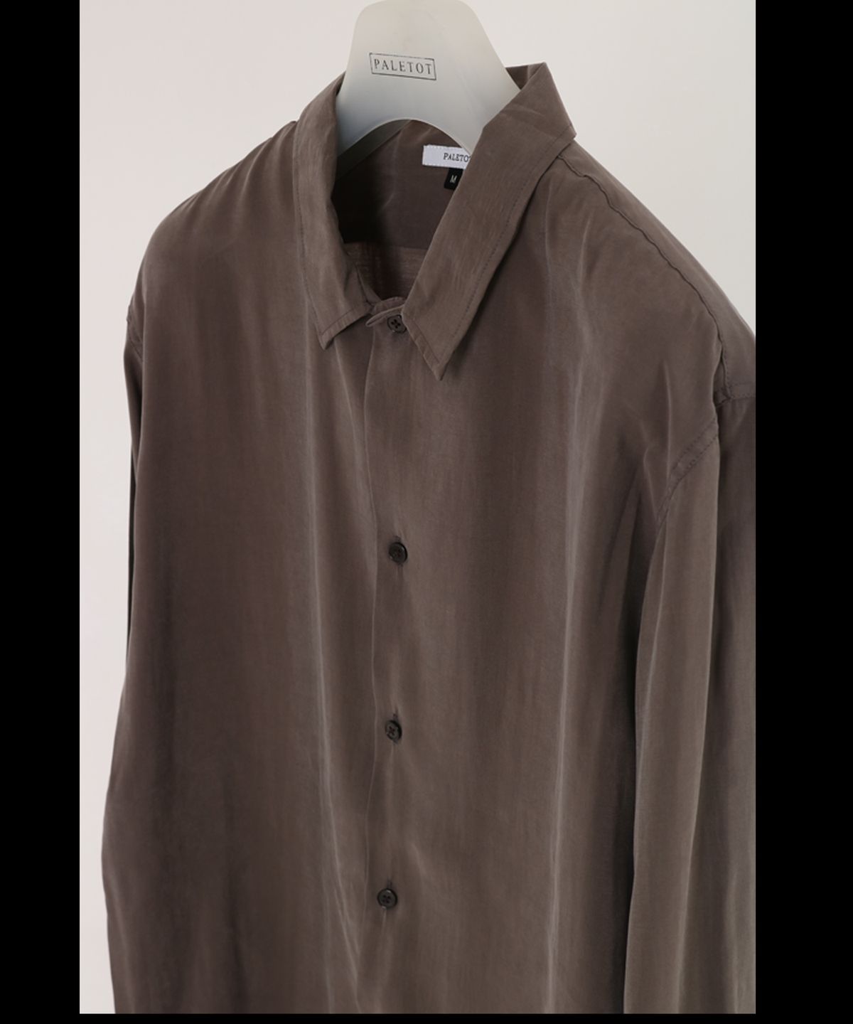 펠토(PALETOT) viscos relax  loose fit shirt[커피색]