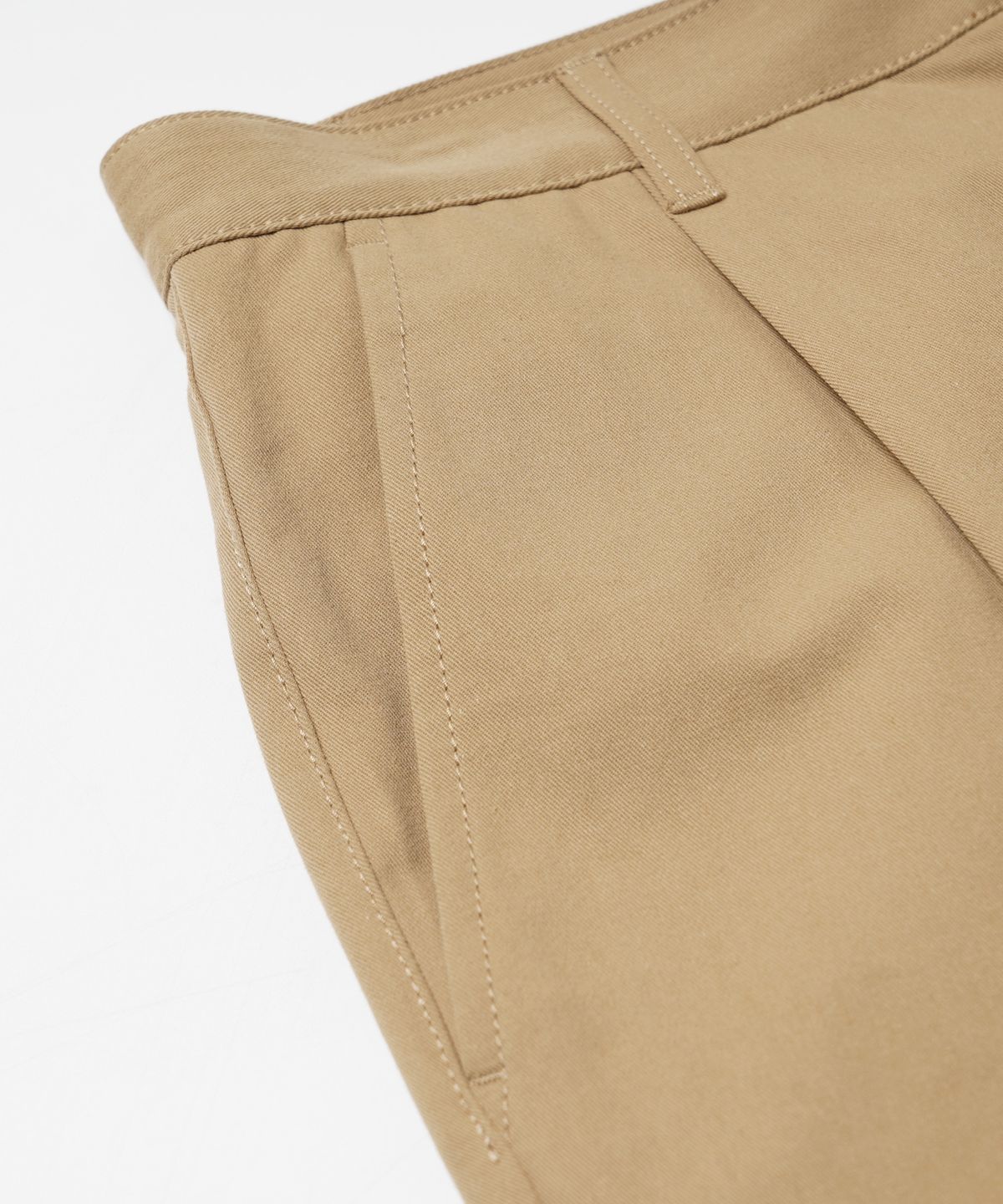 프리즘웍스(FRIZMWORKS) OG HAWORTH ONE TUCK PANTS _ BEIGE