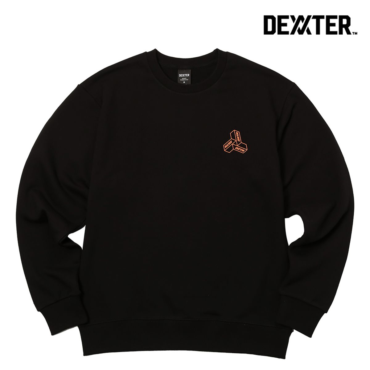 댁스터(DEXXTER) 3TYPE ORANGE SWEATSHIRT(BK)