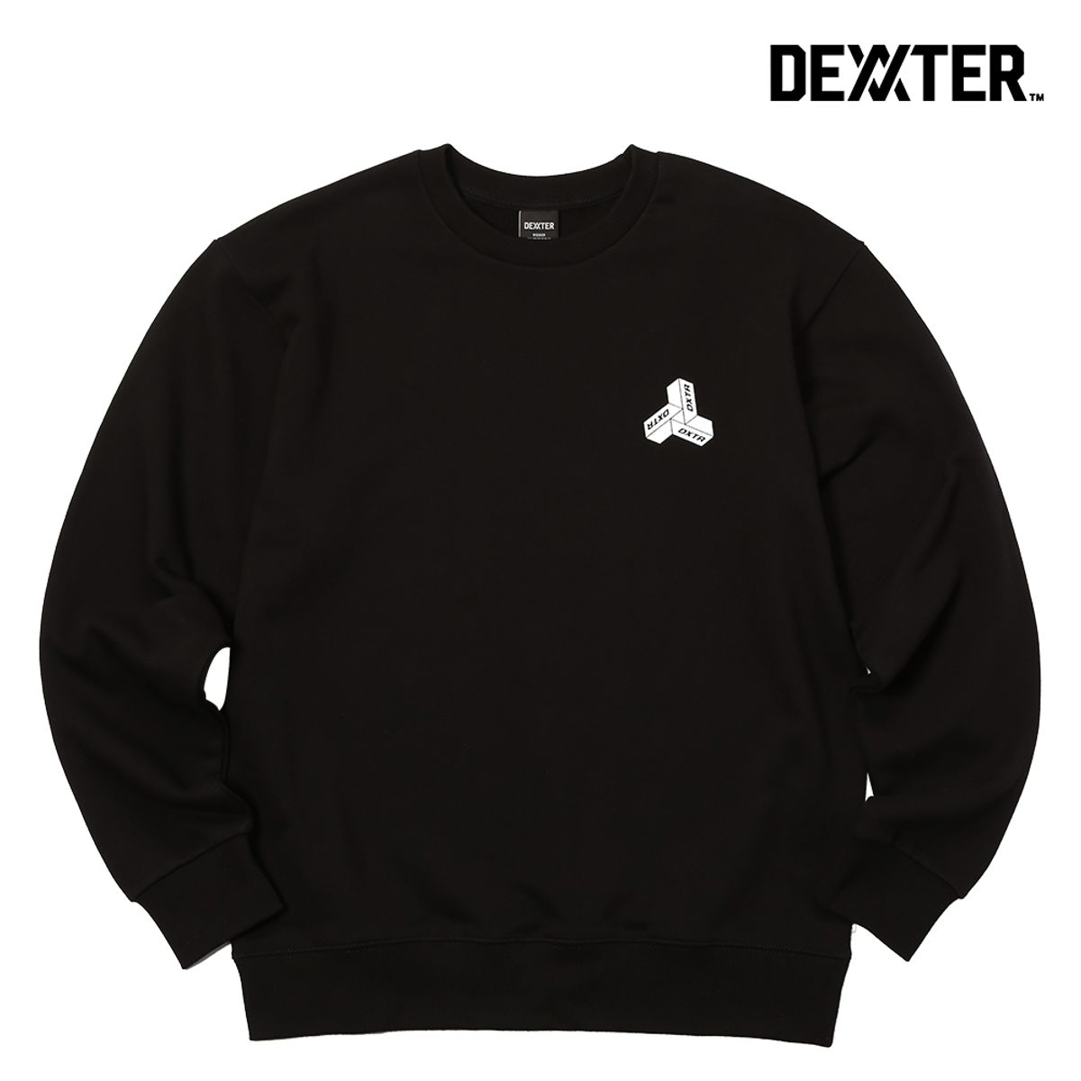 댁스터(DEXXTER) 3TYPE WHITE SWEATSHIRT(BK)