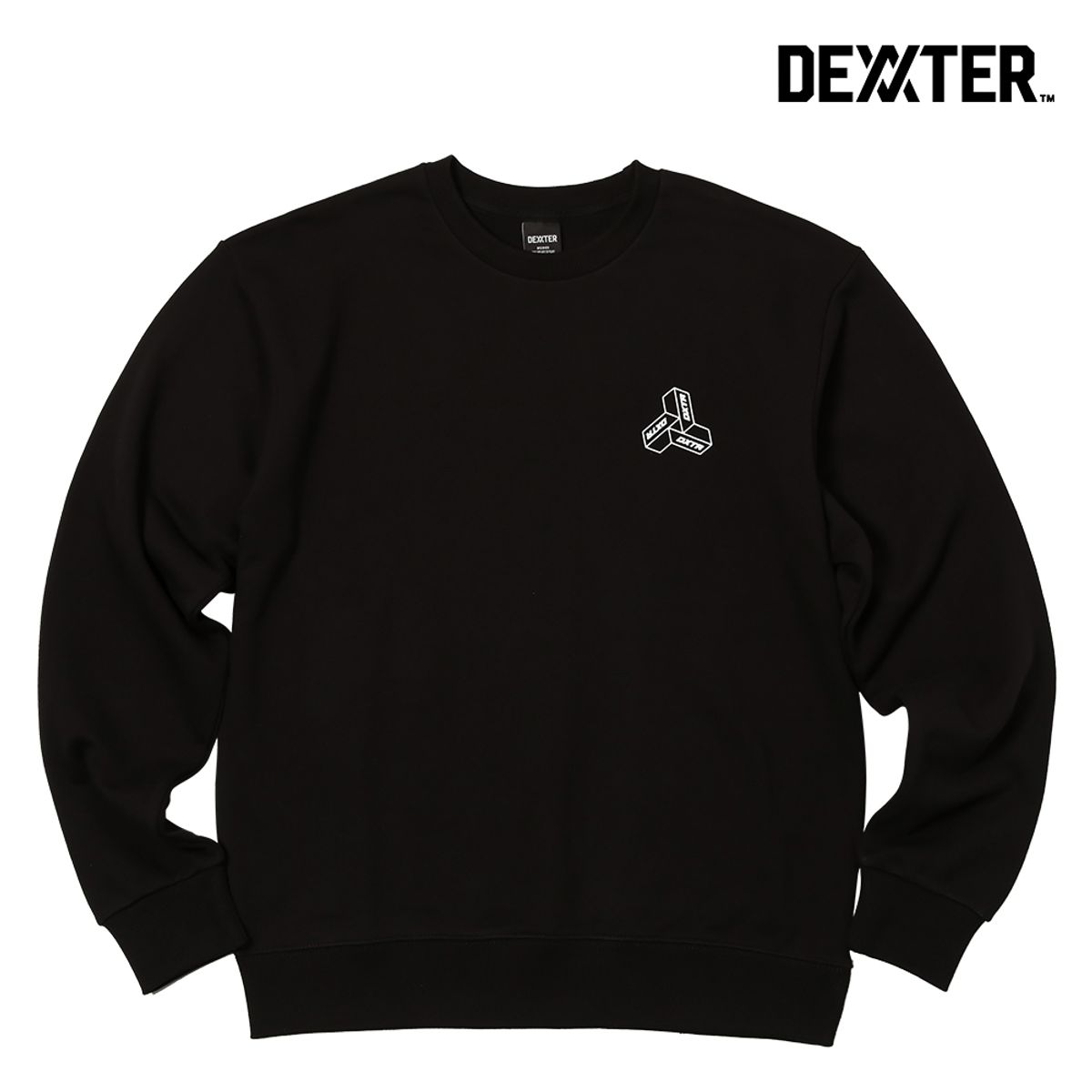 댁스터(DEXXTER) 3TYPE WHITE X  SWEATSHIRT(BK)