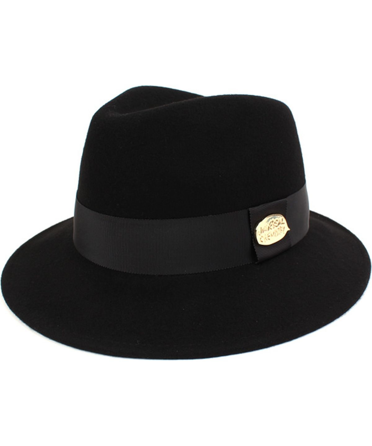 유니버셜 케미스트리(UNIVERSAL CHEMISTRY) Gold Metal Line Short Fedora 숏페도라
