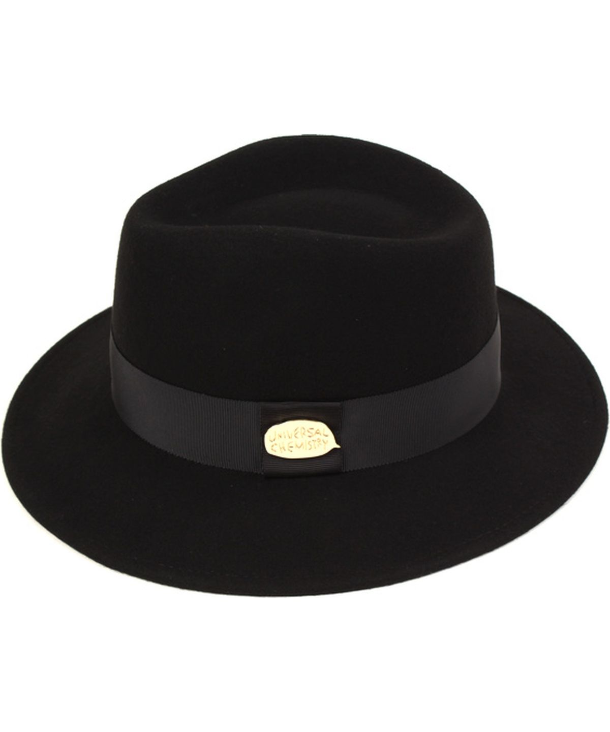 유니버셜 케미스트리(UNIVERSAL CHEMISTRY) Gold Metal Line Short Fedora 숏페도라