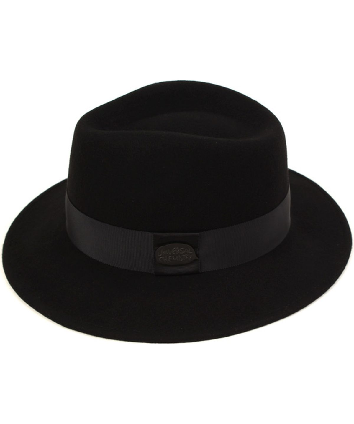 유니버셜 케미스트리(UNIVERSAL CHEMISTRY) Black Metal Line Short Fedora 숏페도라