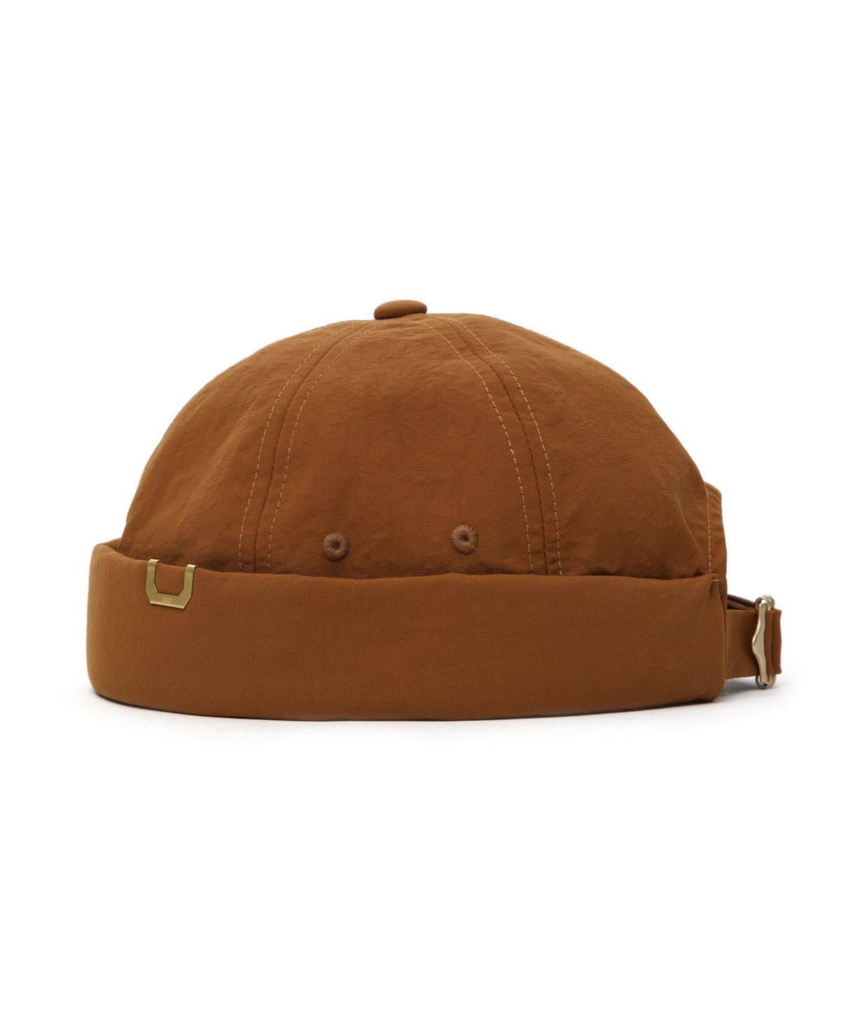 언더컨트롤 스튜디오(UNDERCONTROL STUDIO) 브림리스캡 HALF MOON / WASHED OX NYLON / RED BROWN