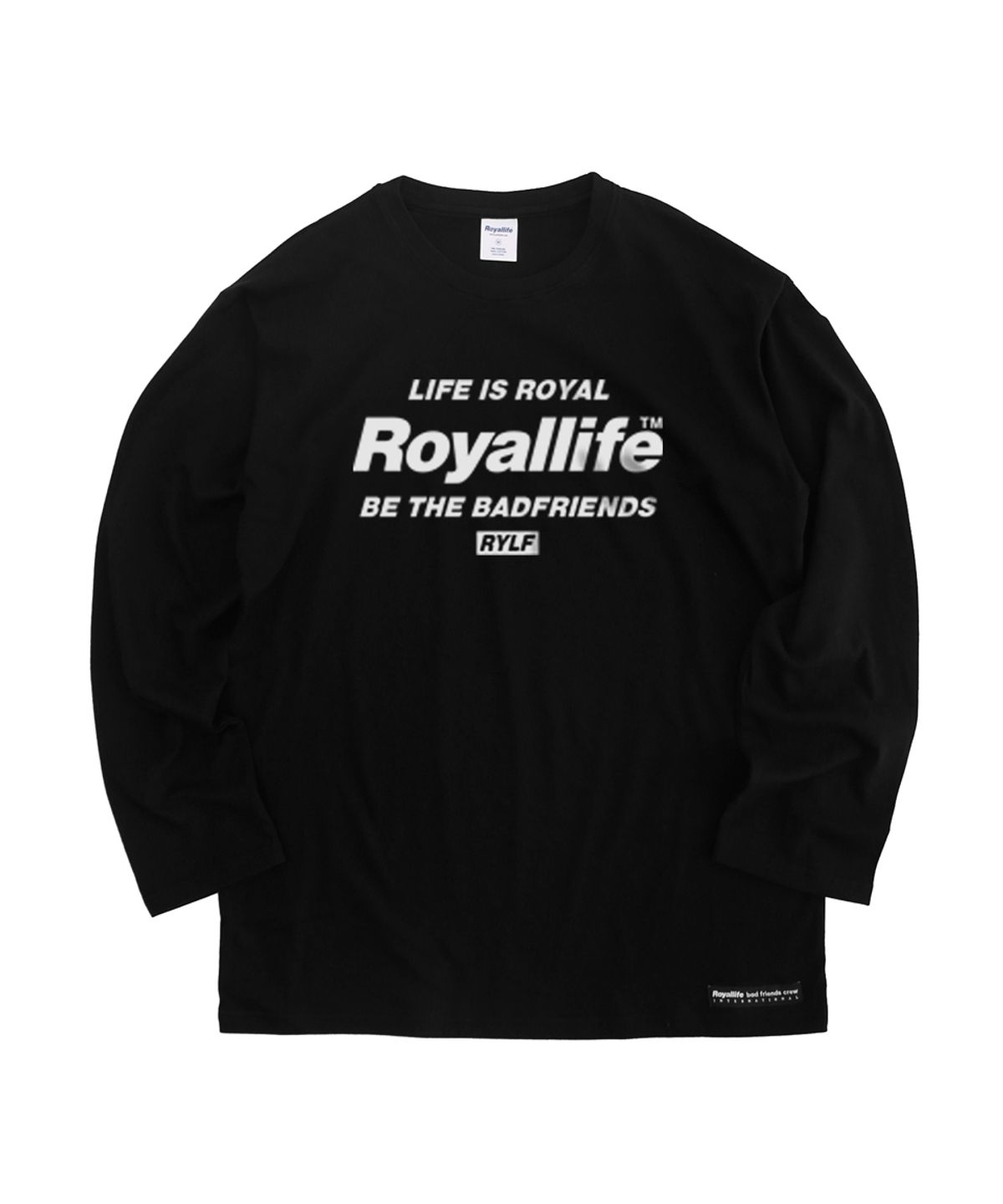 로얄라이프(ROYALLIFE) RLL301 비 더 프렌즈 롱슬리브 - 블랙