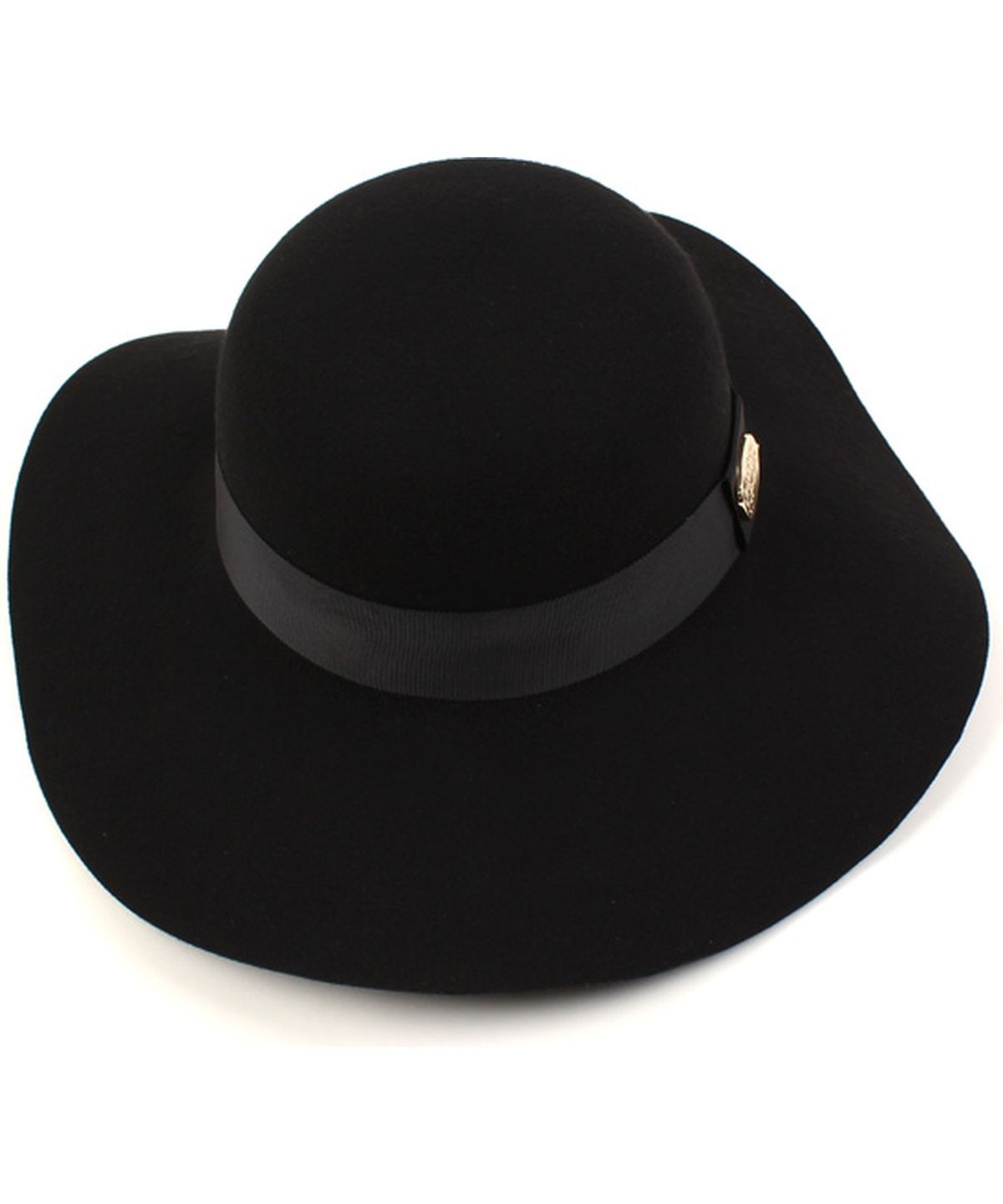 유니버셜 케미스트리(UNIVERSAL CHEMISTRY) Round GD Metal Line Wool BK Fedora 울페도라
