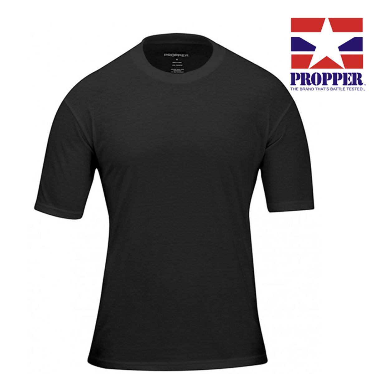 프로퍼(PROPPER) 프로퍼 팩 3 티셔츠 크루 넥 (블랙)