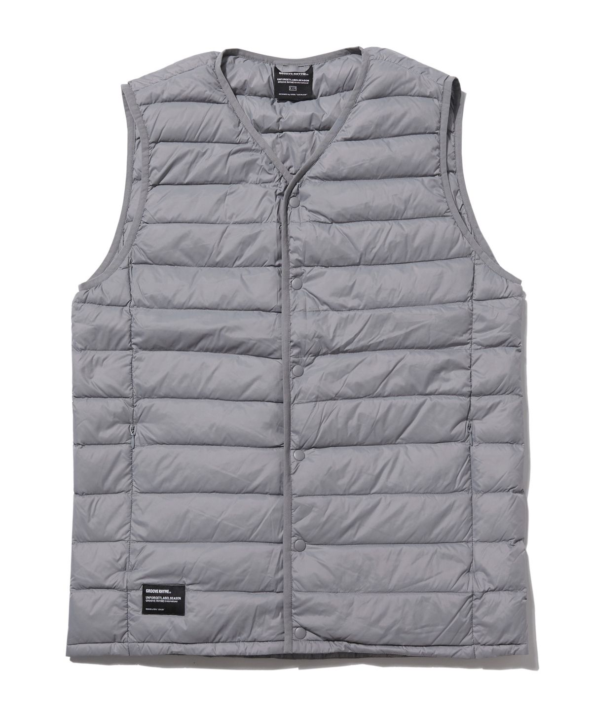그루브라임(GROOVE RHYME) [구스다운]GOOSE PRIMIUM VEST (GRAY) [GDW007G43GY]
