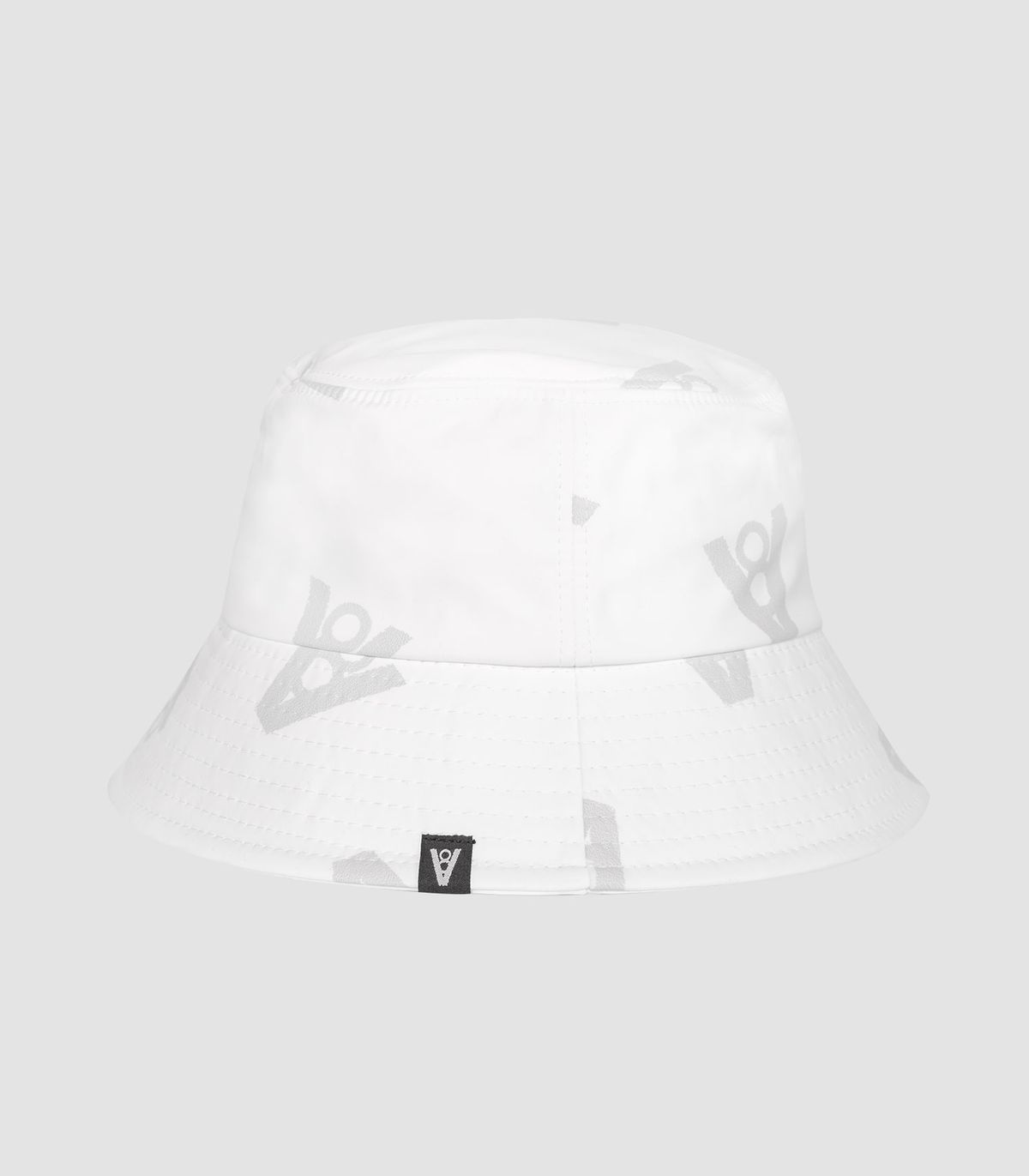 바이브레이트(VIBRATE) LOGO DOT BUCKET HAT (WHITE)