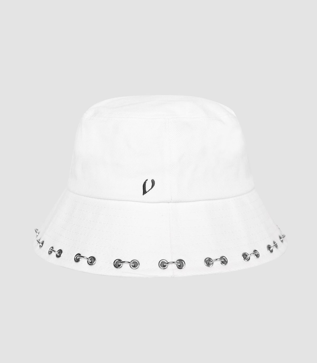 바이브레이트(VIBRATE) PUNCHED PIERCING BUCKET HAT (white)