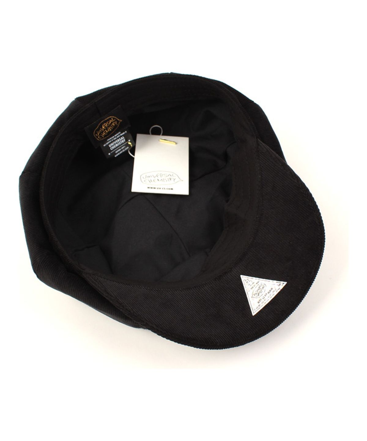 유니버셜 케미스트리(UNIVERSAL CHEMISTRY) Corduroy Black Newsboy Cap 코듀로이 뉴스보이캡