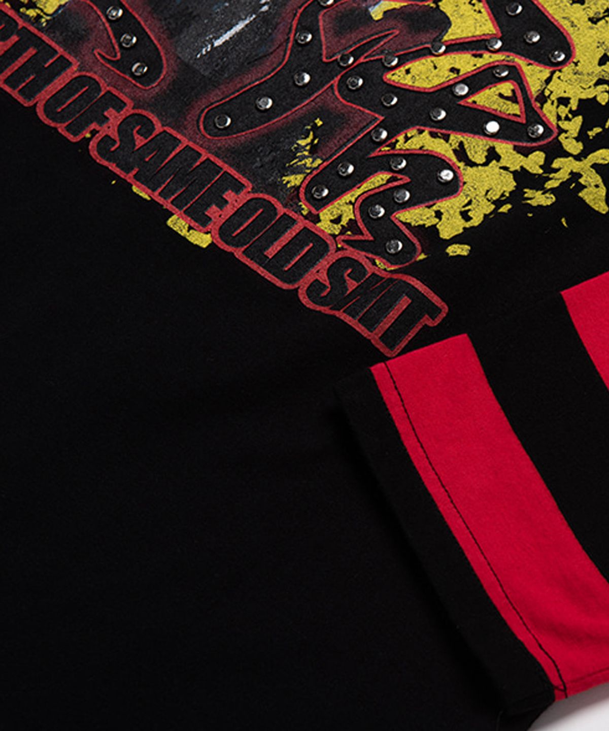 아임낫어휴먼비잉(I AM NOT A HUMAN BEING) REBIRTH LONG SLEEVE T SHIRTS ( STUD Ver.) - BLACK