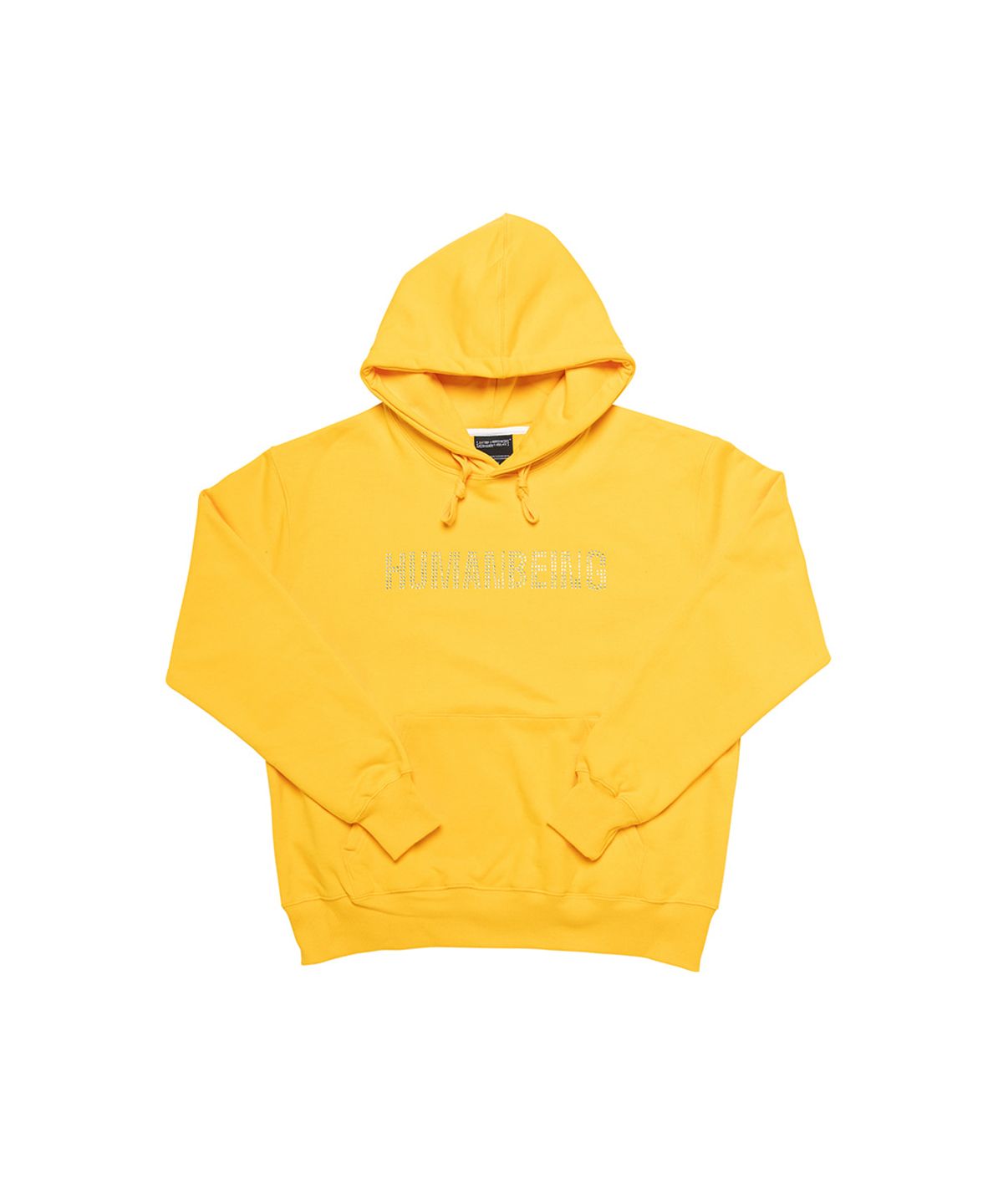 아임낫어휴먼비잉(I AM NOT A HUMAN BEING) HUMANBEING RHINESTONE HOODIE - YELLOW