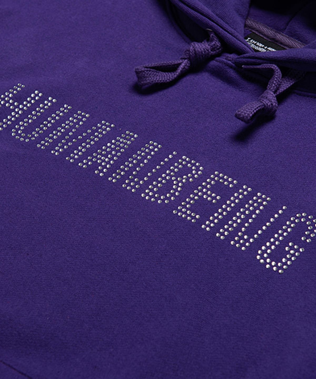 아임낫어휴먼비잉(I AM NOT A HUMAN BEING) HUMANBEING RHINESTONE HOODIE - PURPLE