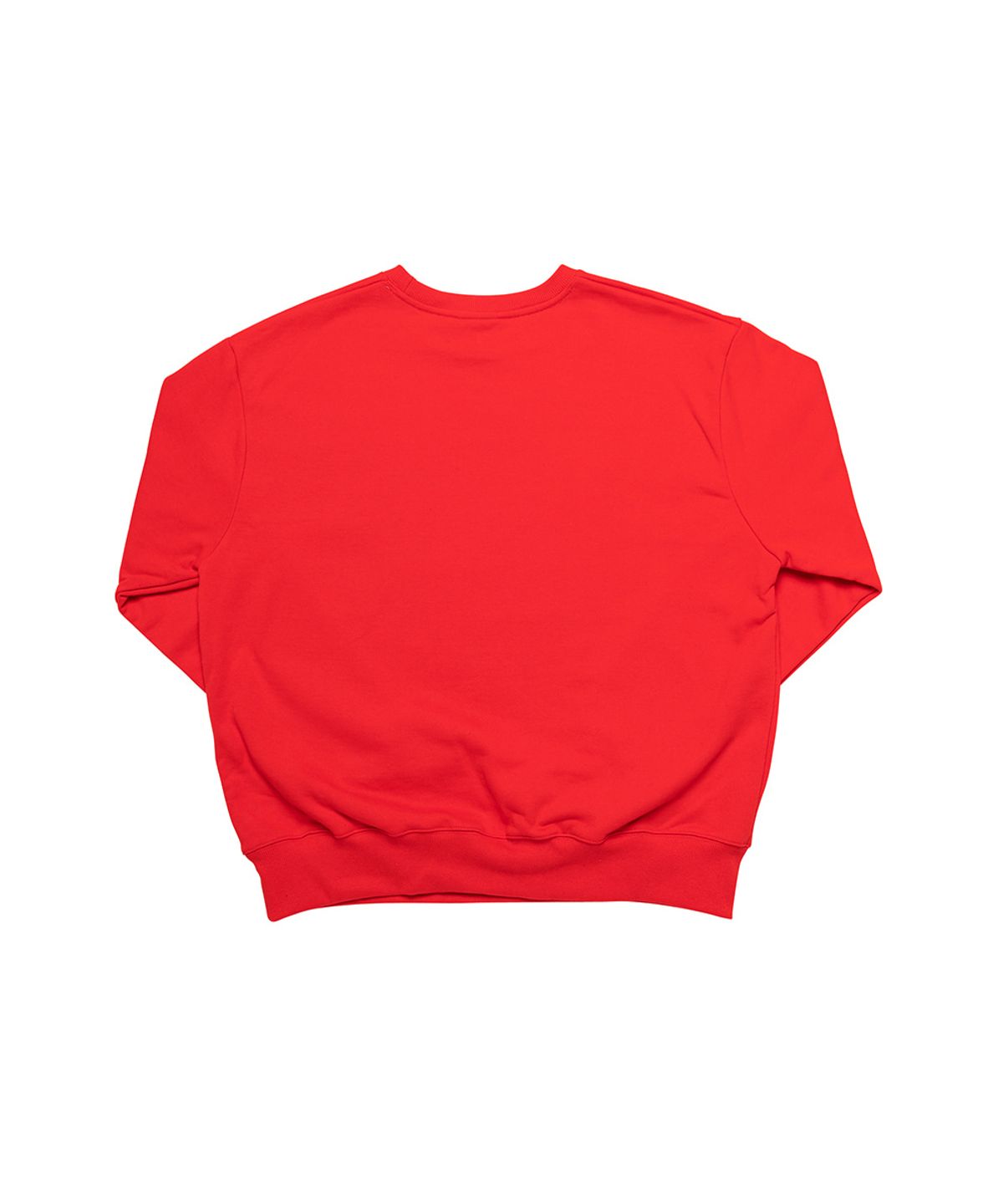 아임낫어휴먼비잉(I AM NOT A HUMAN BEING) HUMANBEING RHINESTONE CREWNECK SWEATSHIRTS - RED