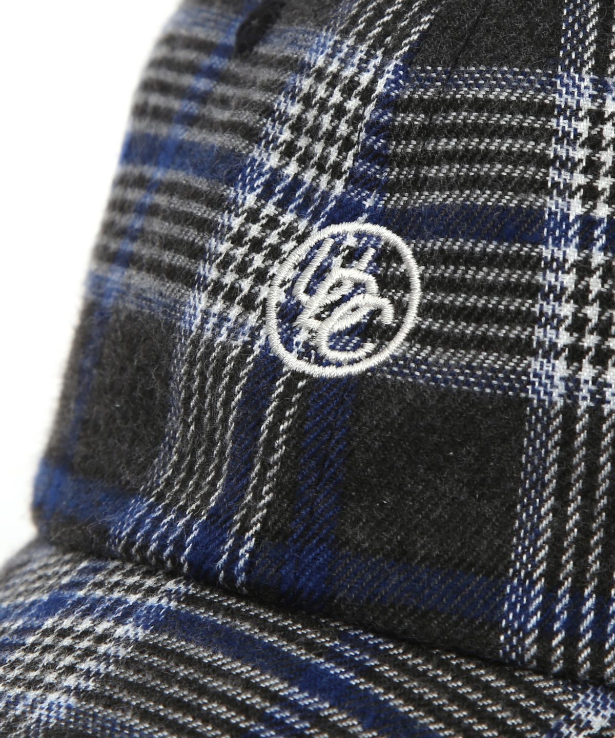 언더컨트롤(UNDERCONTROL) 로고 체크 볼캡 UNION UDC / AUTHENTIC B B / NAVY TARTAN