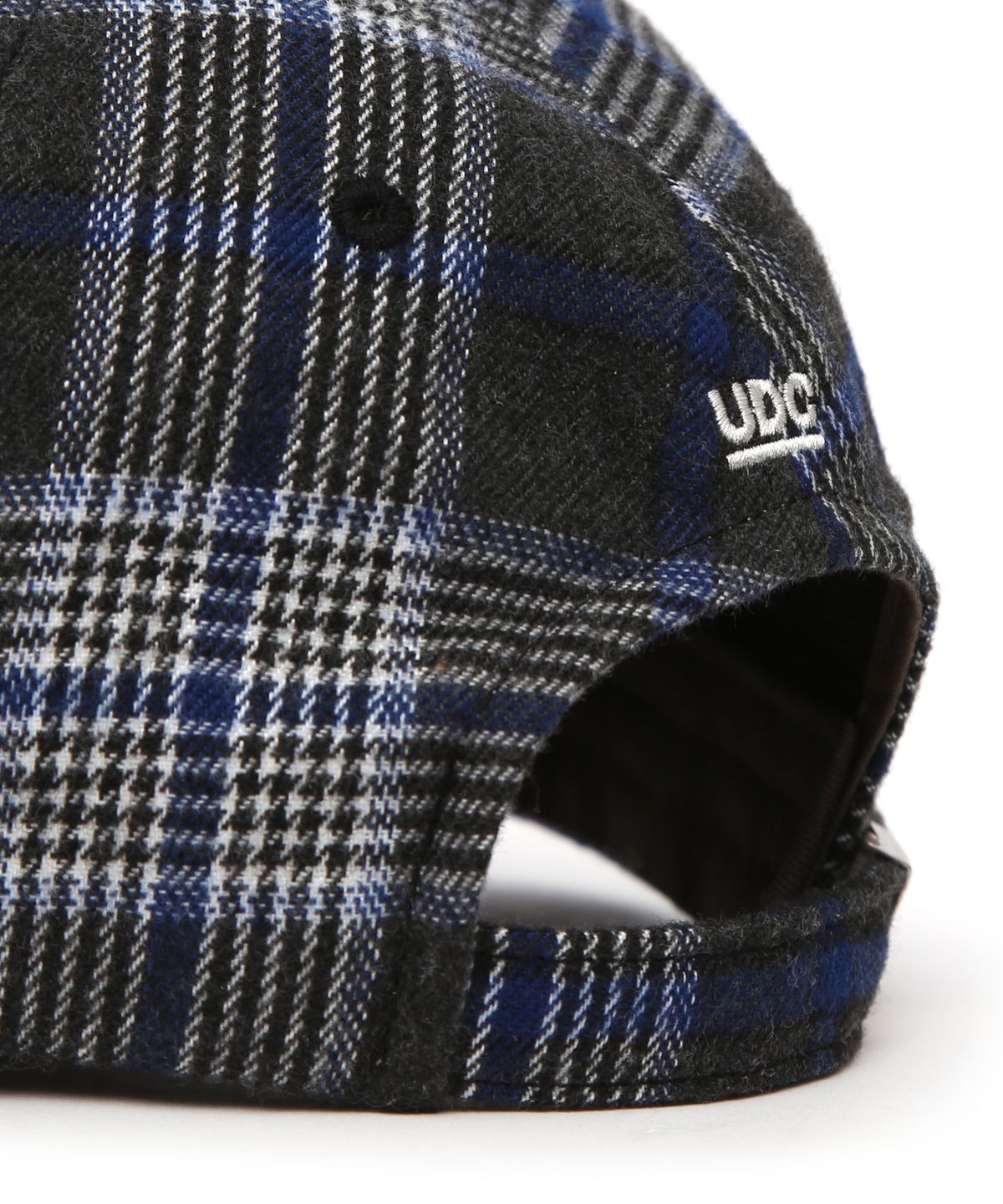 언더컨트롤(UNDERCONTROL) 로고 체크 볼캡 UNION UDC / AUTHENTIC B B / NAVY TARTAN