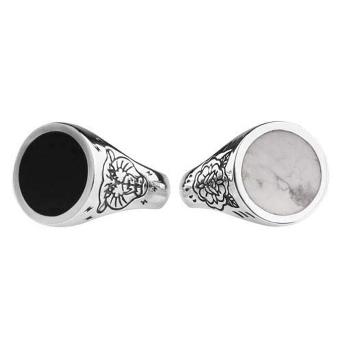 어나니머스아티즌(ANONYMOUS ARTISAN) Panther Flower Onyx Ring