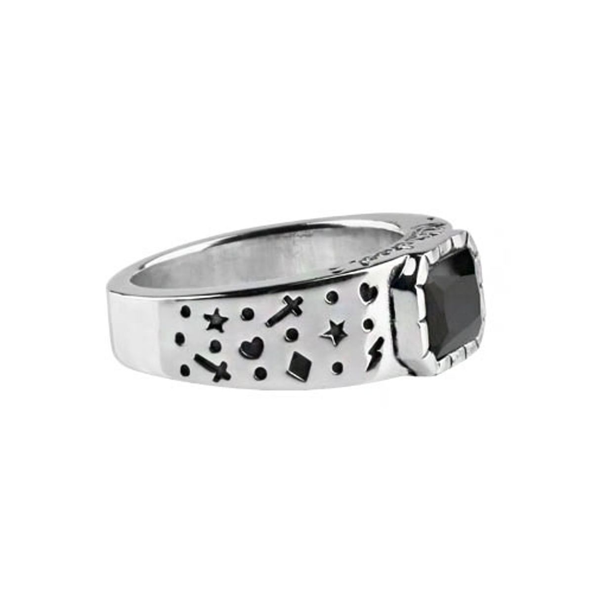 어나니머스아티즌(ANONYMOUS ARTISAN) Oldschool Dot Ring 2 -onyx