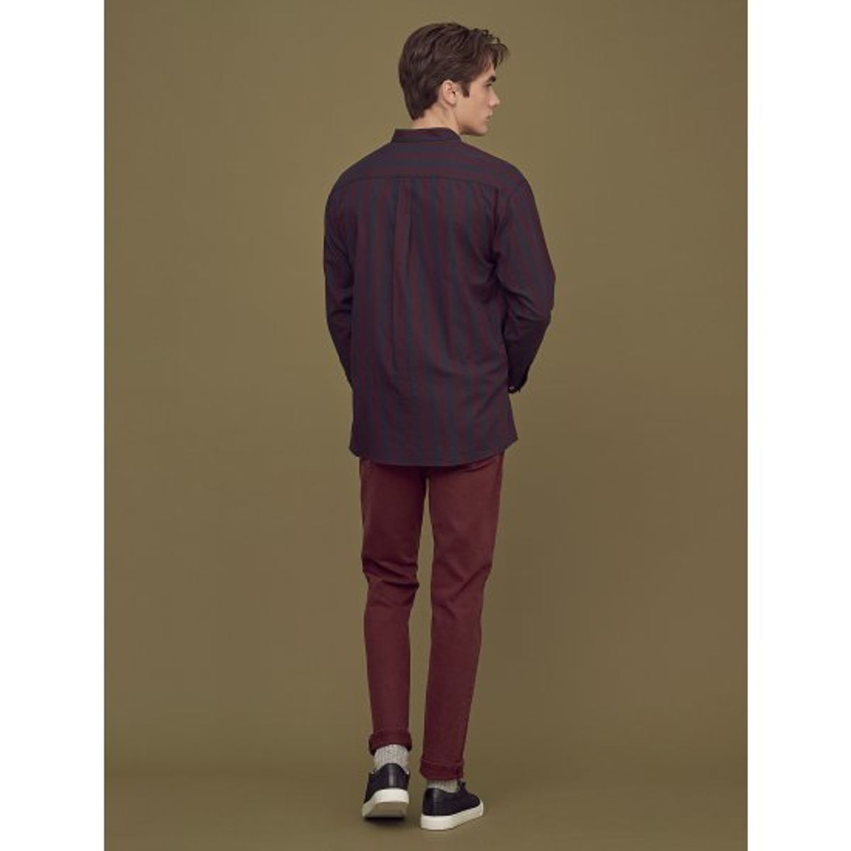 빈폴 멘(BEANPOLE MEN) [SLIM] 브릭 가먼트 다잉 팬츠 (BC8821C25C)