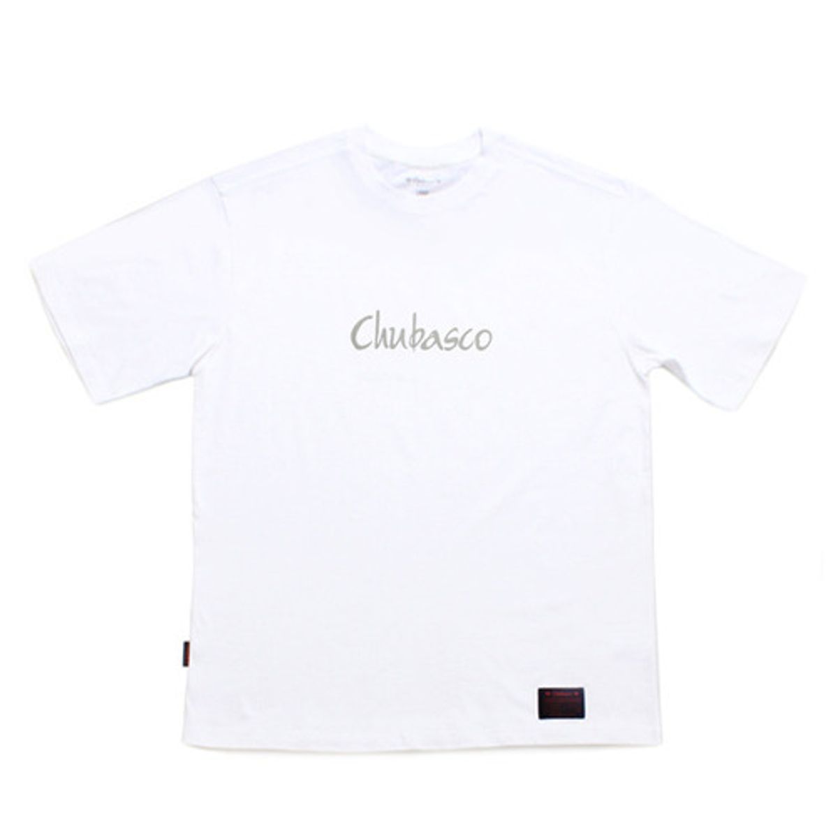 츄바스코(CHUBASCO) CHT16001 레터링 티셔츠 화이트