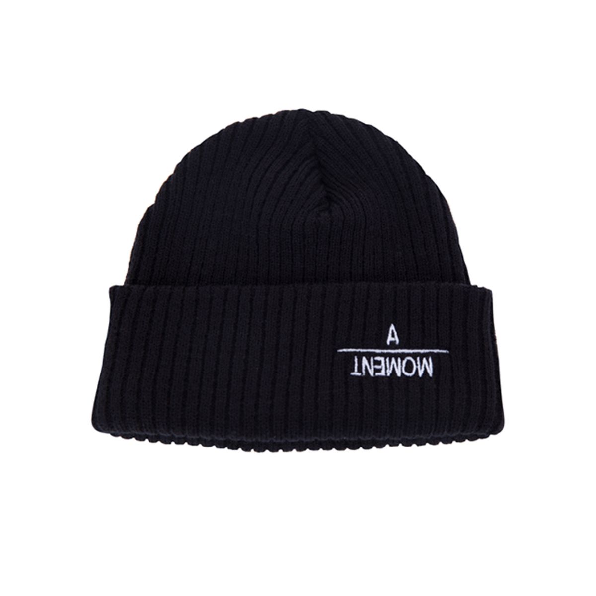 블랙후디(BLACK HOODY) A MOMENT SHORT BEANIE BLACK