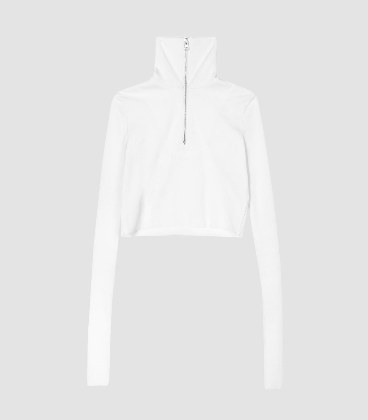 바이브레이트(VIBRATE) VLACK LINE - HIGHNECK ZIP TOP NO.1 (WHITE)