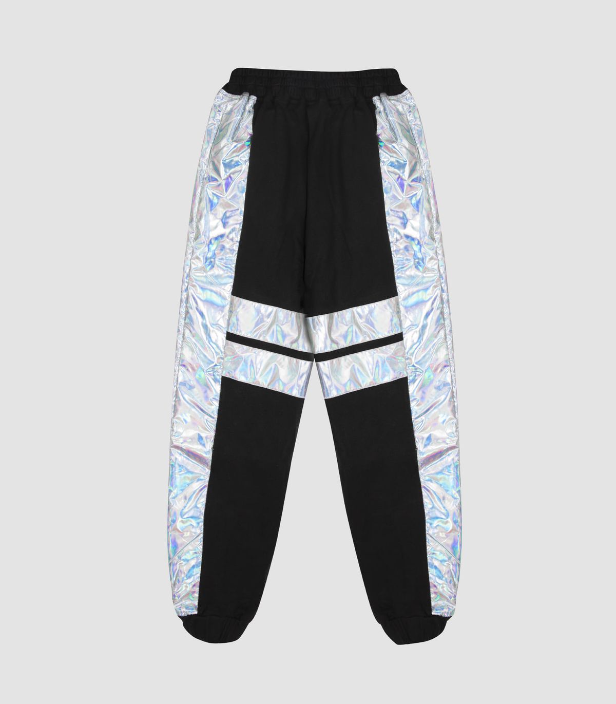 바이브레이트(VIBRATE) V8 - HOLOGRAM LINE JOGGER PANTS (BLACK)