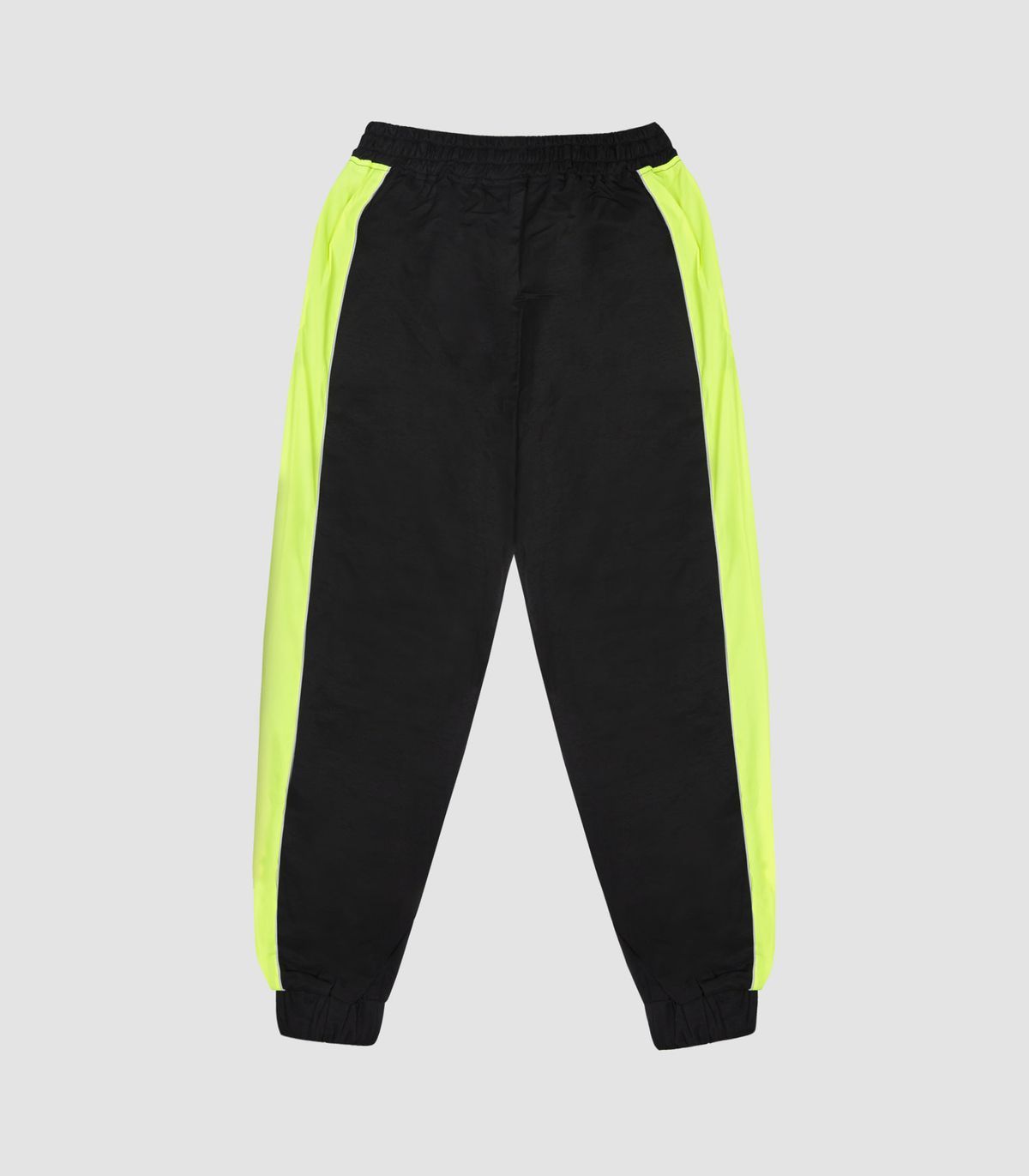 바이브레이트(VIBRATE) V8 - LINE PATCH JOGGER PANTS (BLACK & NEON)